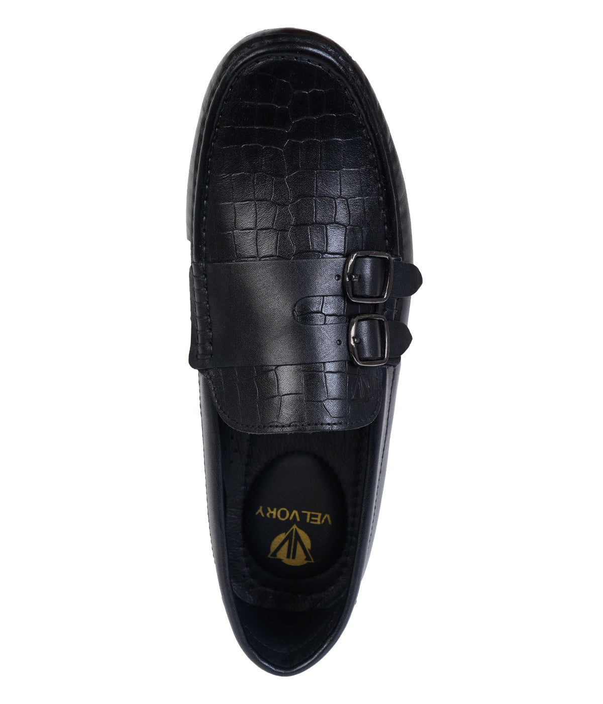 Coal black leather shoes (test)
