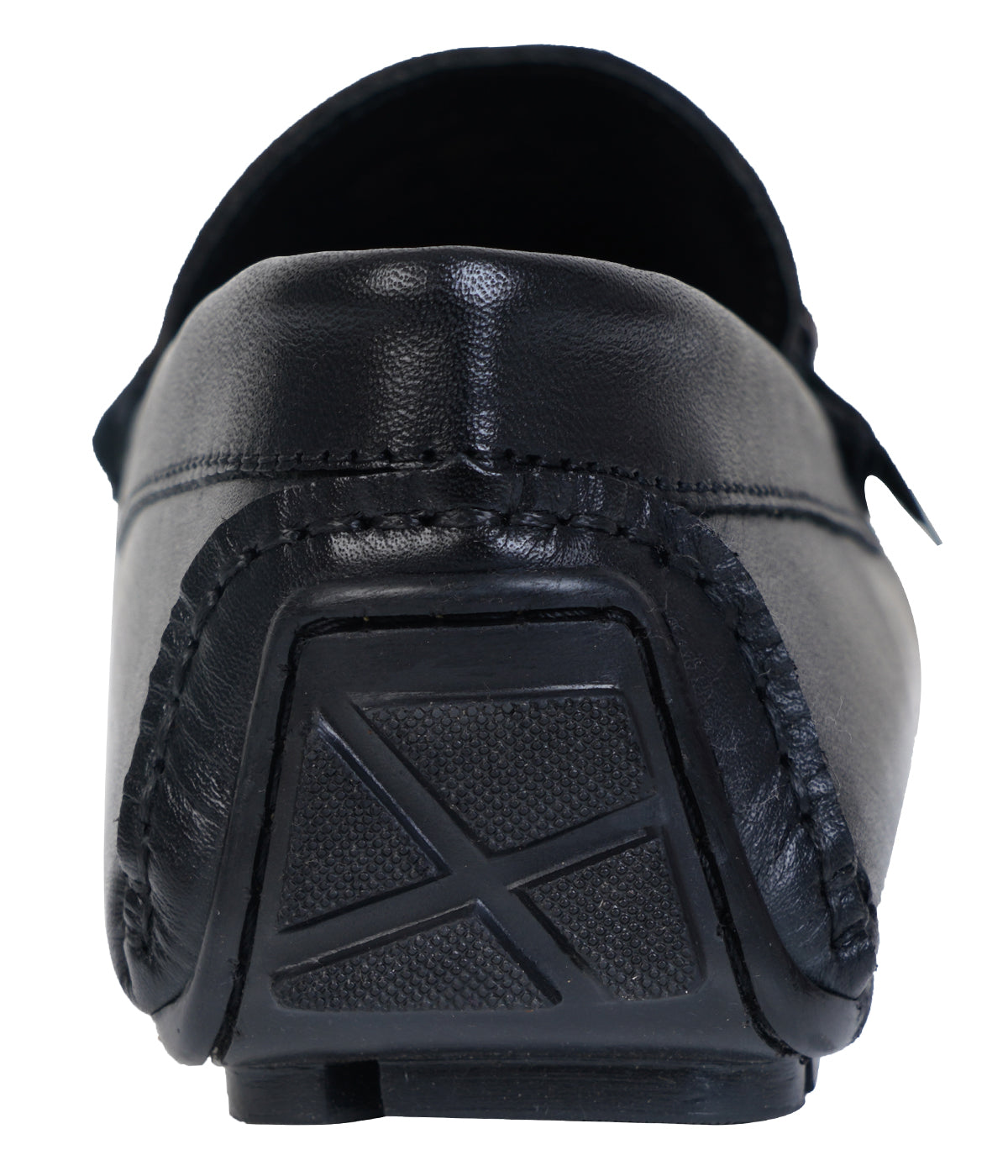 Coal black leather shoes (test)