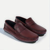 Burgundy Penny Men's Genuine Leather Loafers