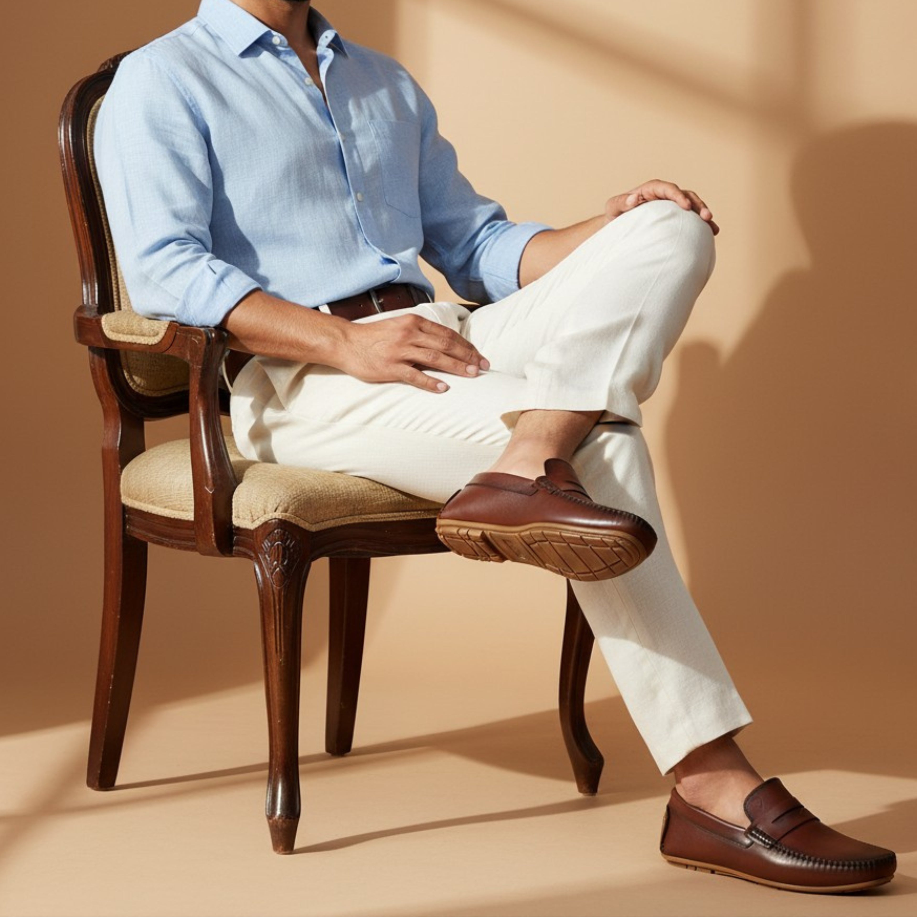VELVORY Elegant Penny Men's Genuine Leather Loafers