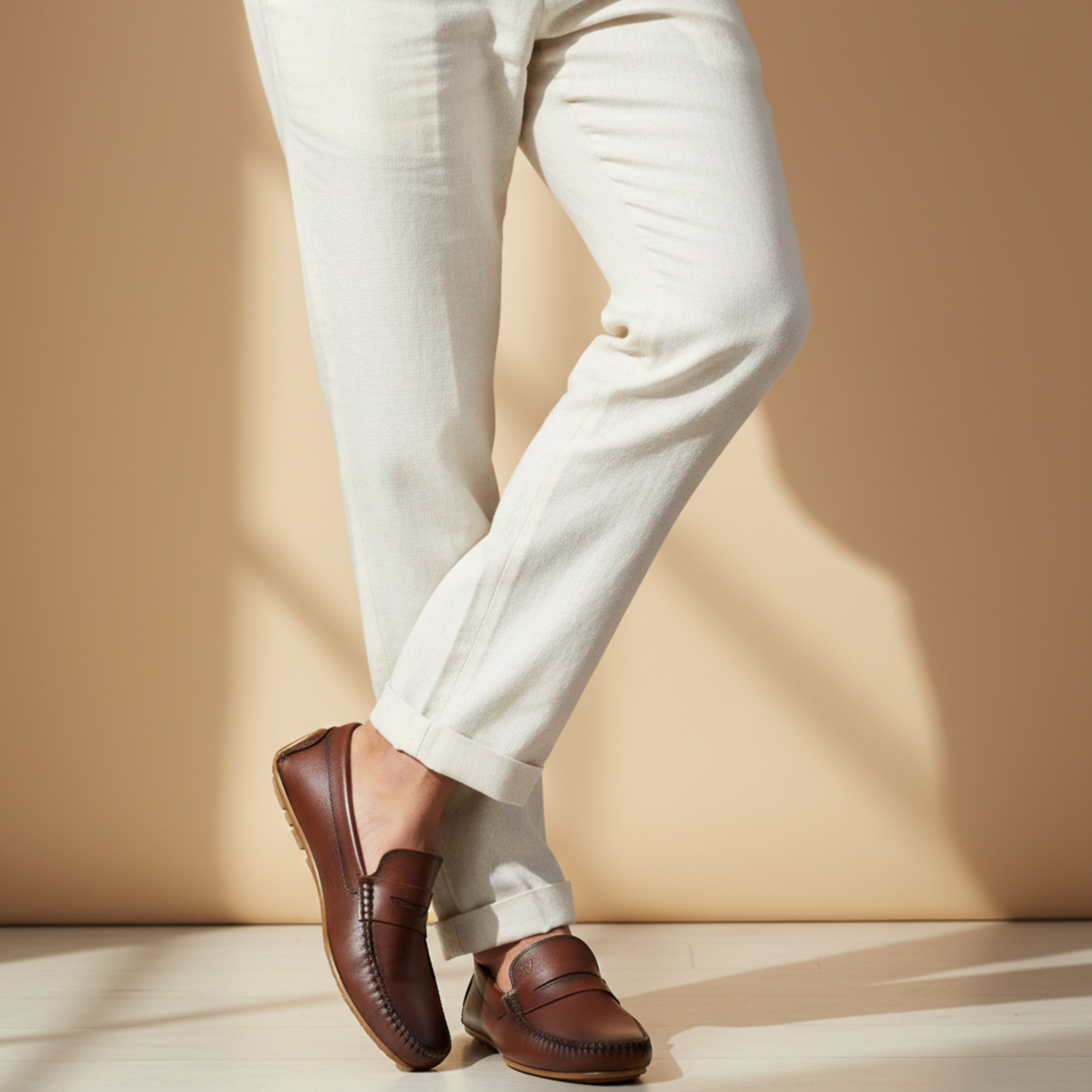VELVORY Elegant Penny Men's Genuine Leather Loafers
