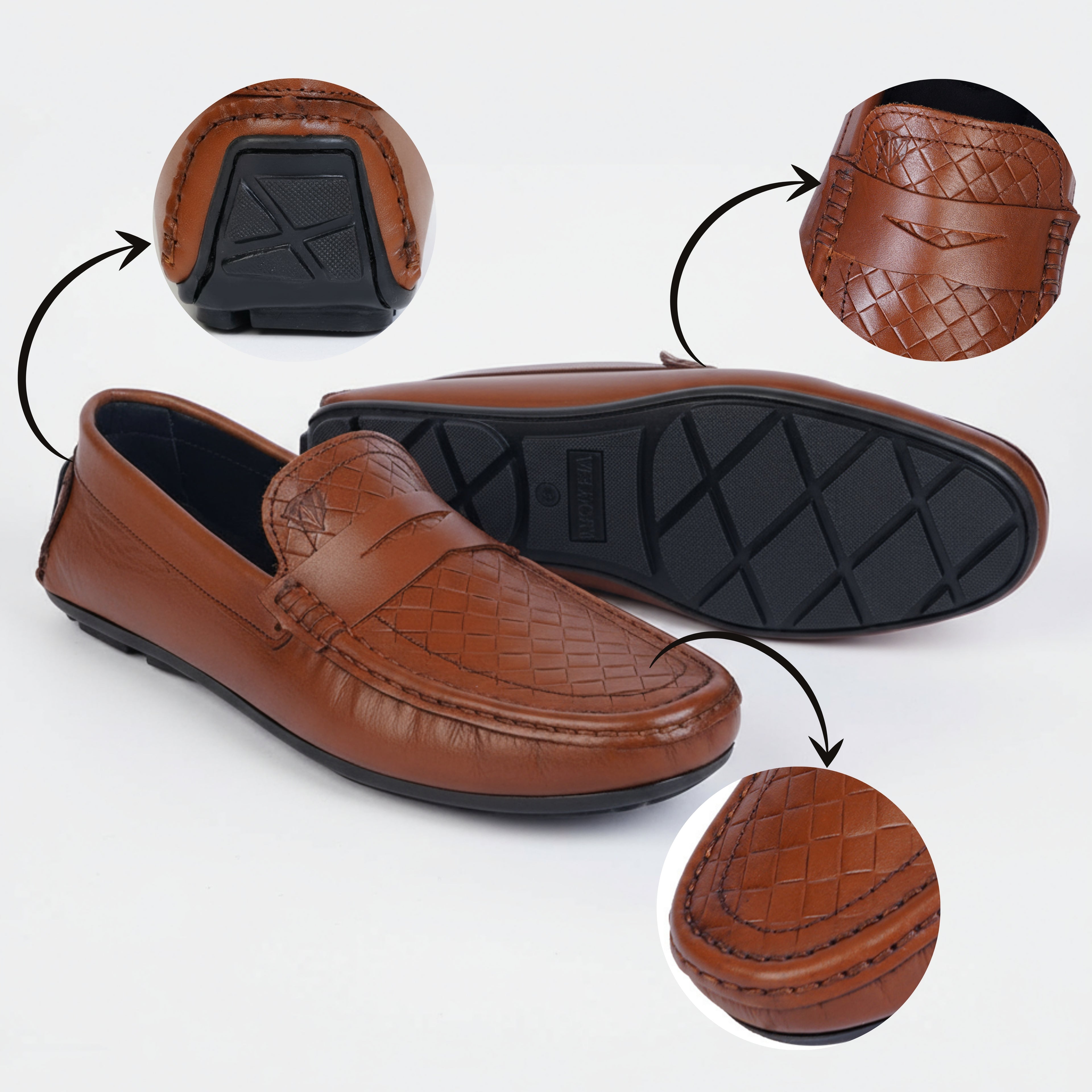 Elegant Woven Textured Loafers