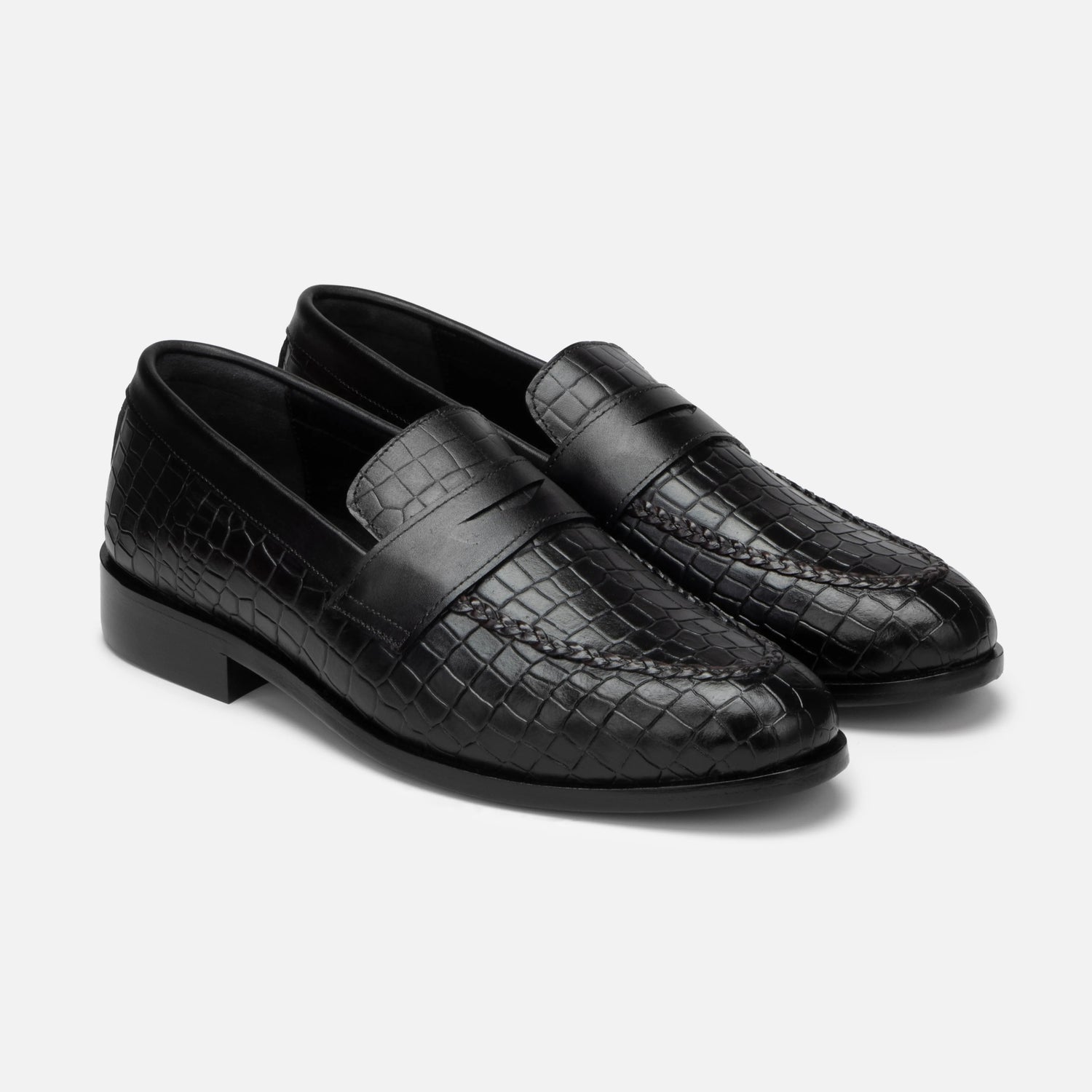 Virtuoso: Croco Slip-on