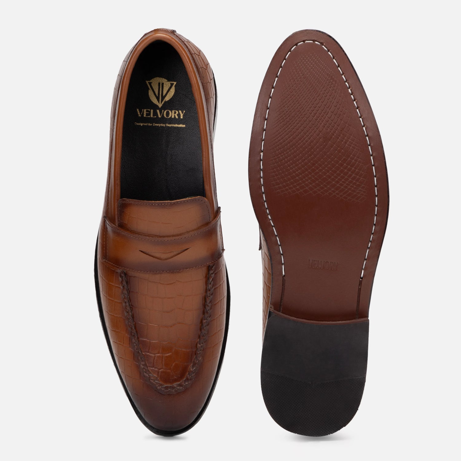 Virtuoso: Croco Slip-on