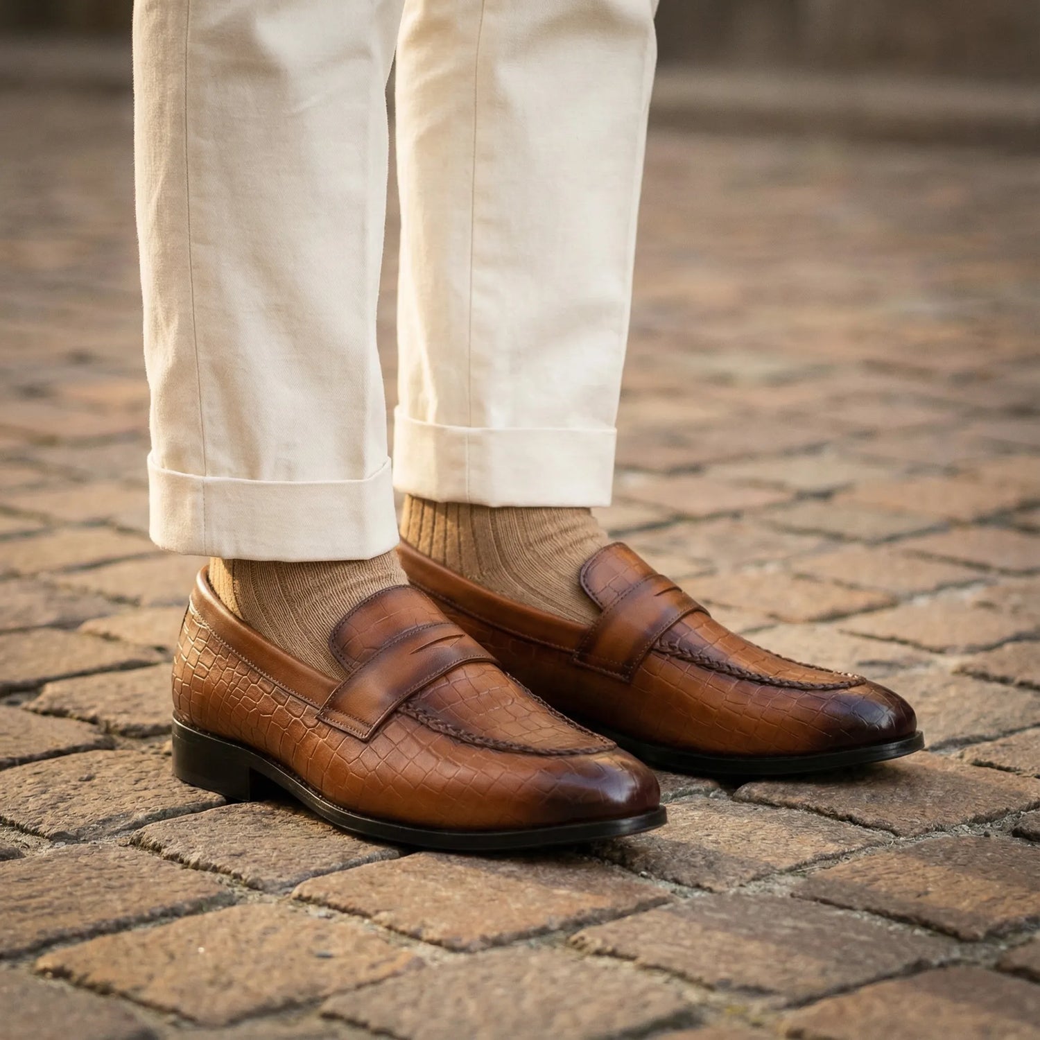 Virtuoso: Croco Slip-on