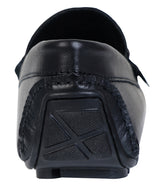Coal black leather shoes (test)