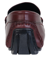 Burgundy Penny Men's Genuine Leather Loafers