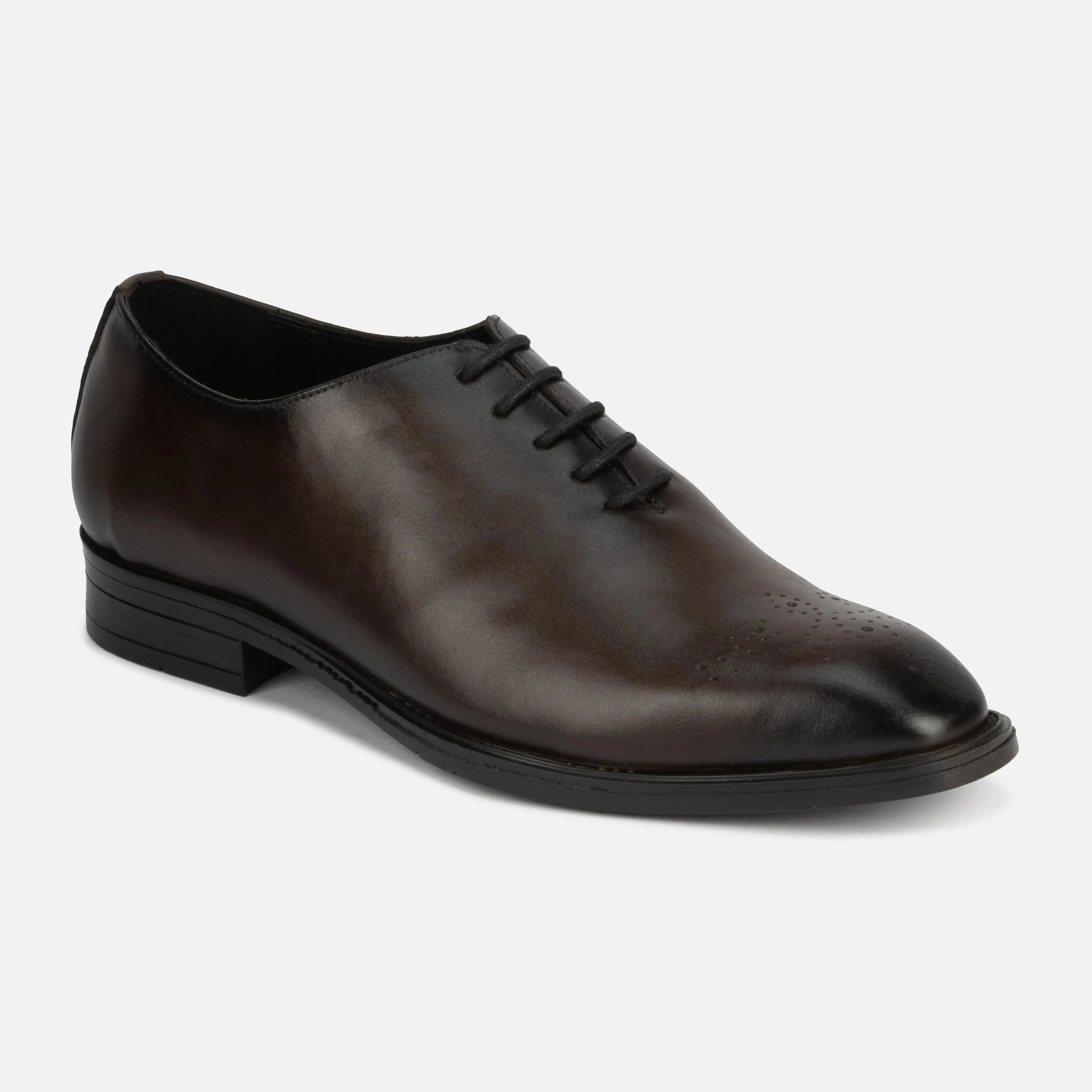 Regent: Whole cut Oxford oxford rear view – VELVORY leather men's oxford boots India