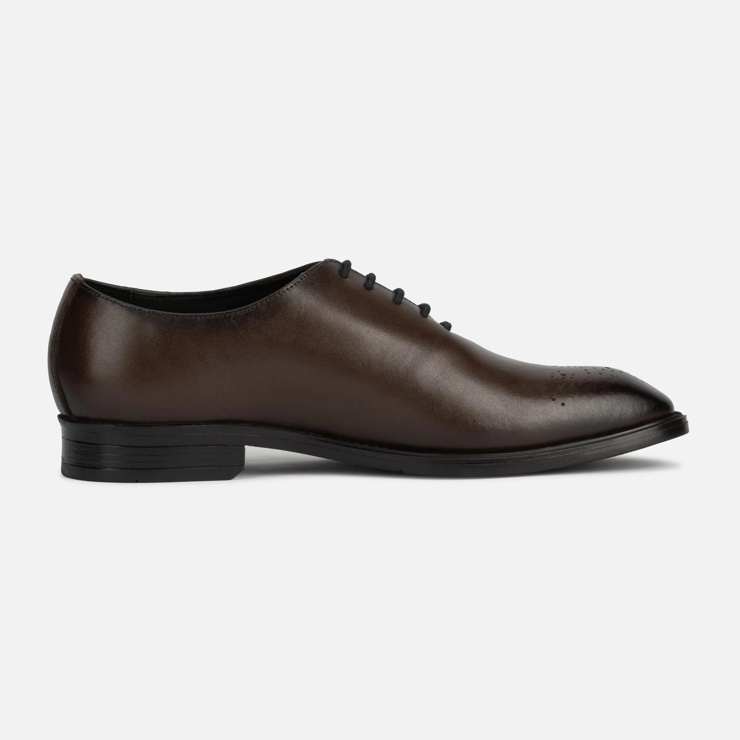 Regent: Whole cut Oxford oxford side view – VELVORY premium leather men's footwear