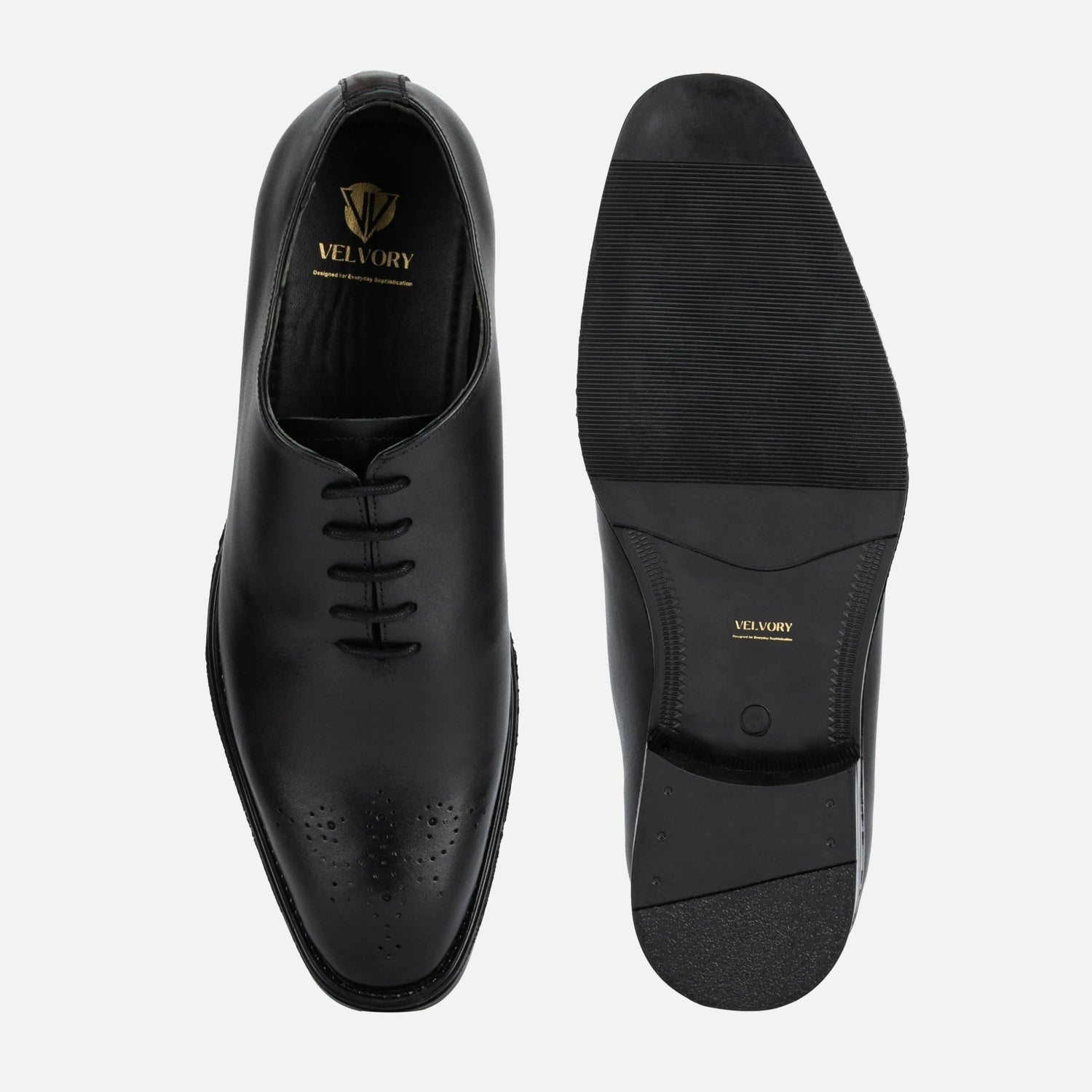 Regent: Whole cut Oxford oxford rubber sole – VELVORY durable men's footwear India