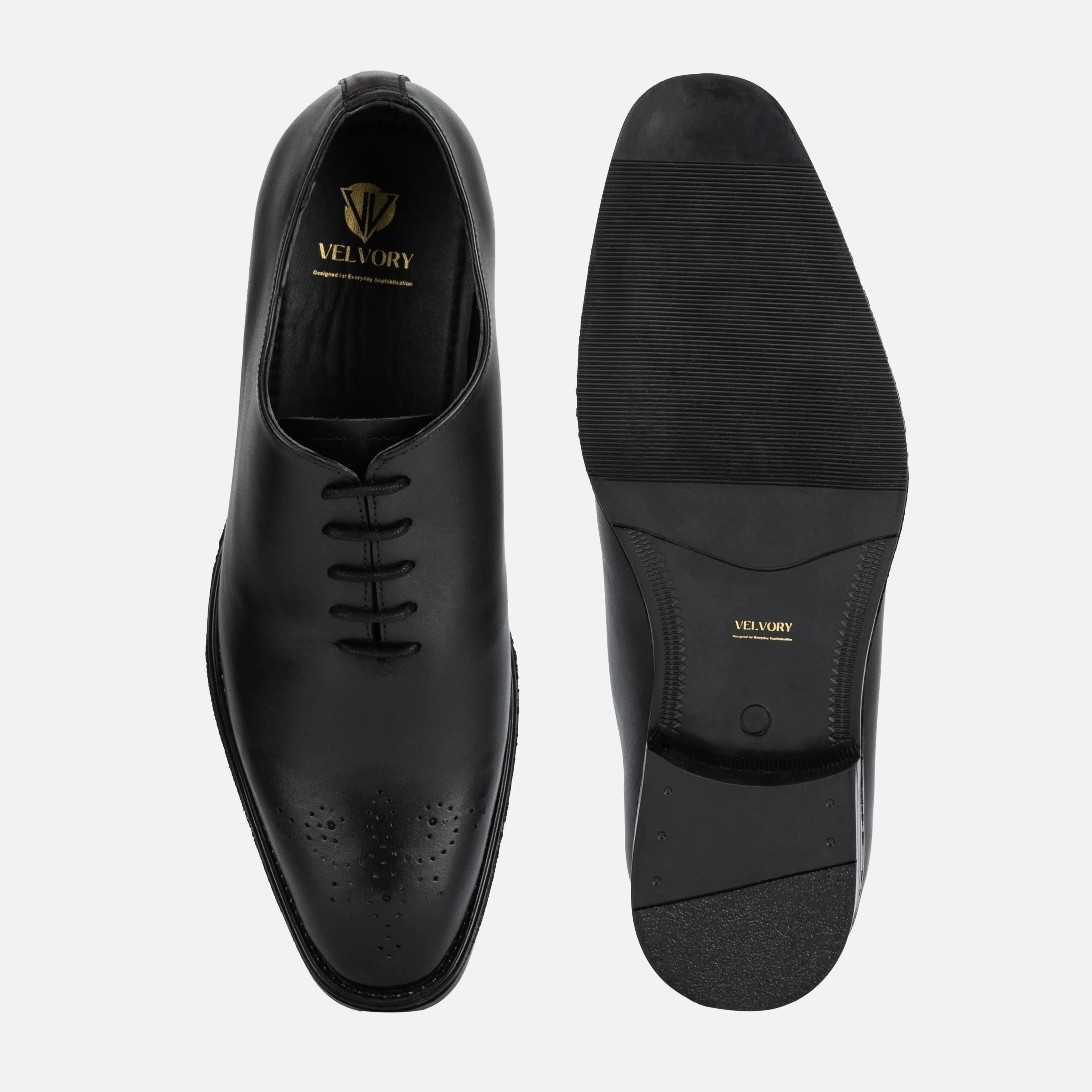 Regent: Whole cut Oxford oxford rubber sole – VELVORY durable men's footwear India