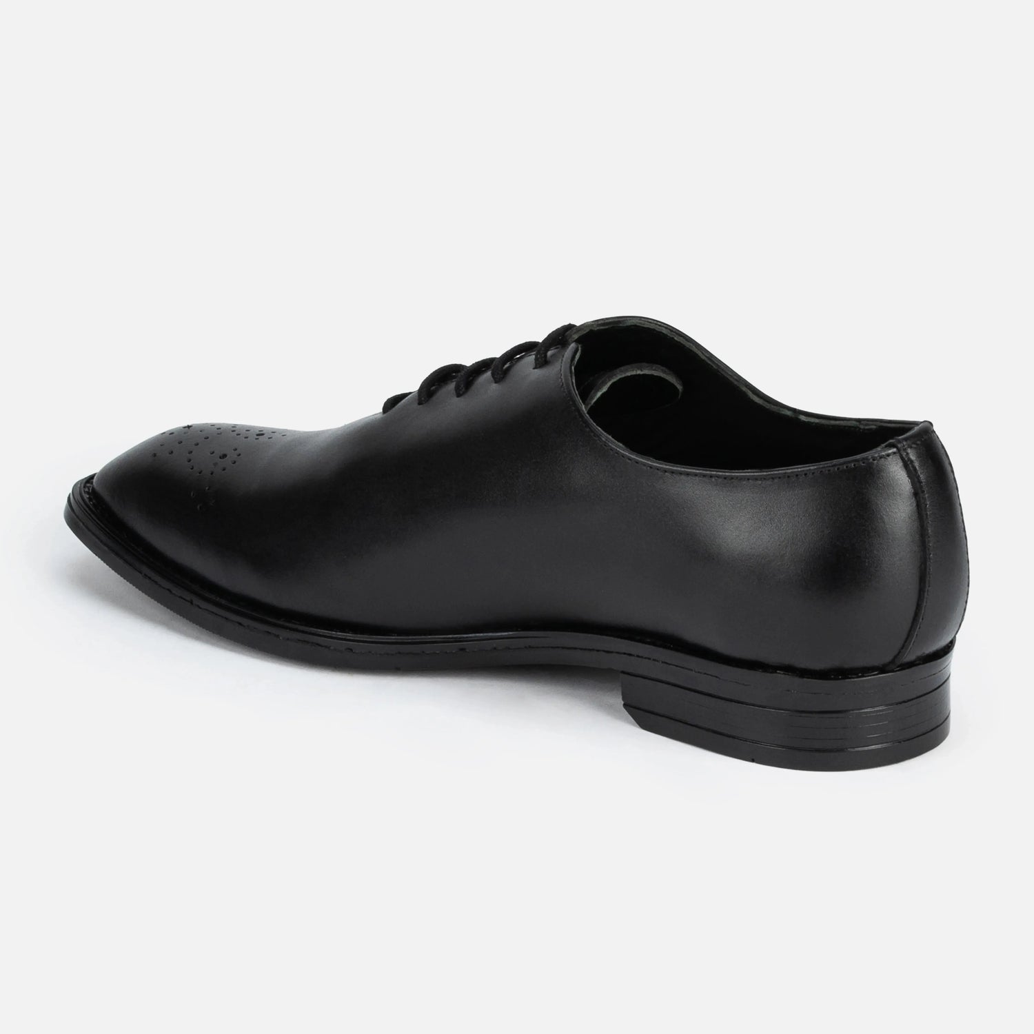 Regent: Whole cut Oxford oxford front view – VELVORY premium men's leather shoes India