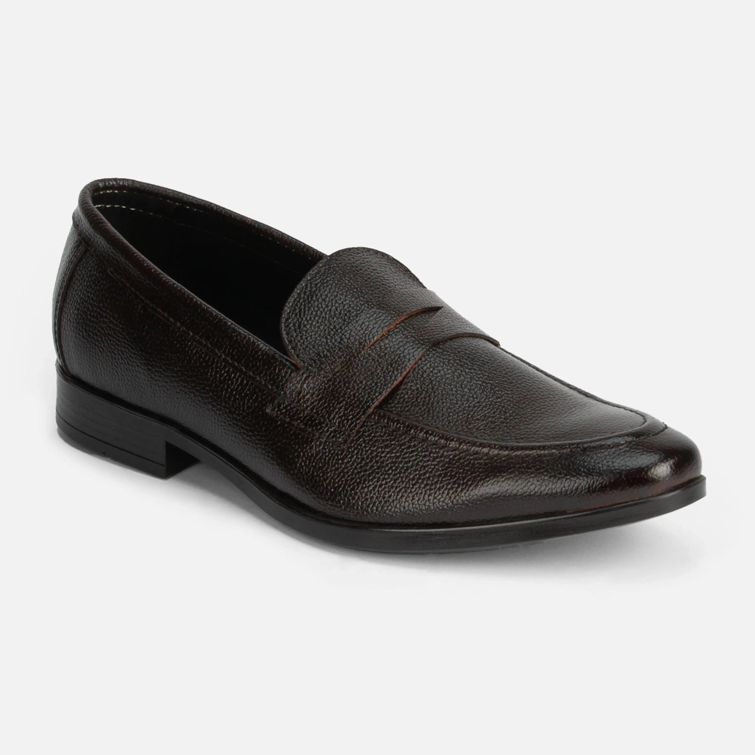 Viscount: Penny Slip On slip-on rear view – VELVORY leather men's slip-on boots India