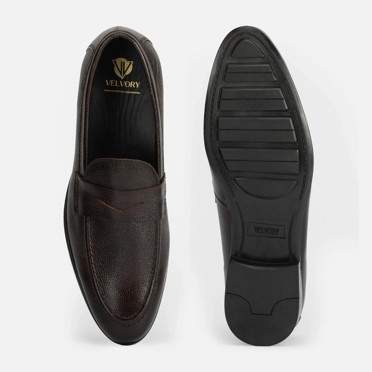 Viscount: Penny Slip On slip-on stitching detail – VELVORY handcrafted men's leather shoes