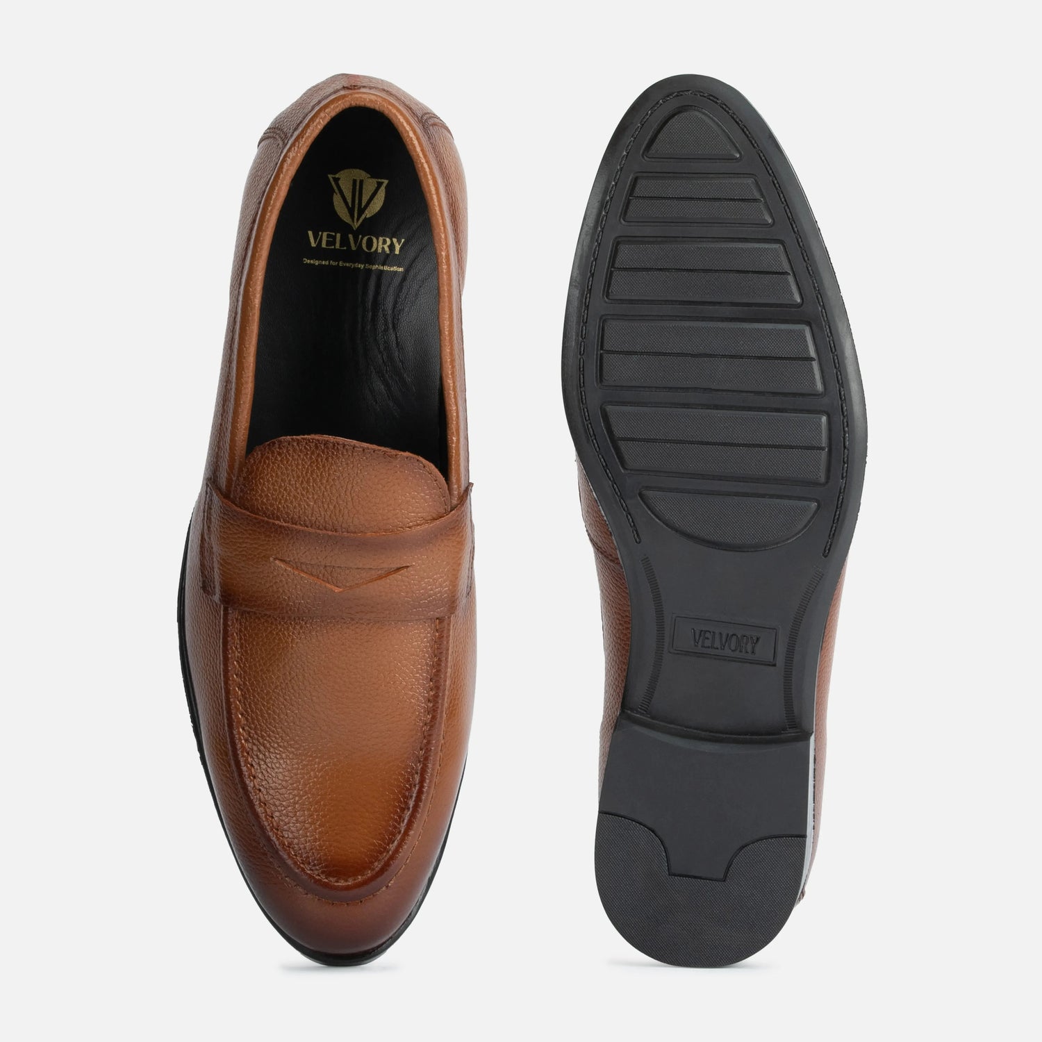 Viscount: Penny Slip On slip-on stitching detail – VELVORY handcrafted men's leather shoes