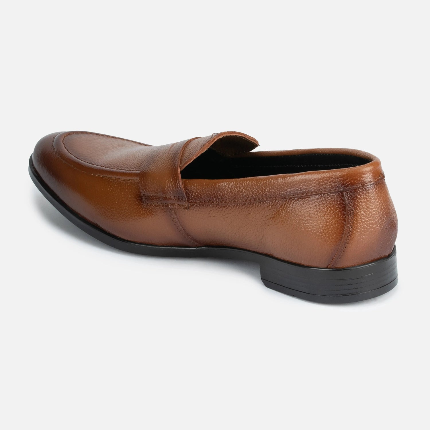 Viscount: Penny Slip On slip-on rear view – VELVORY leather men's slip-on boots India