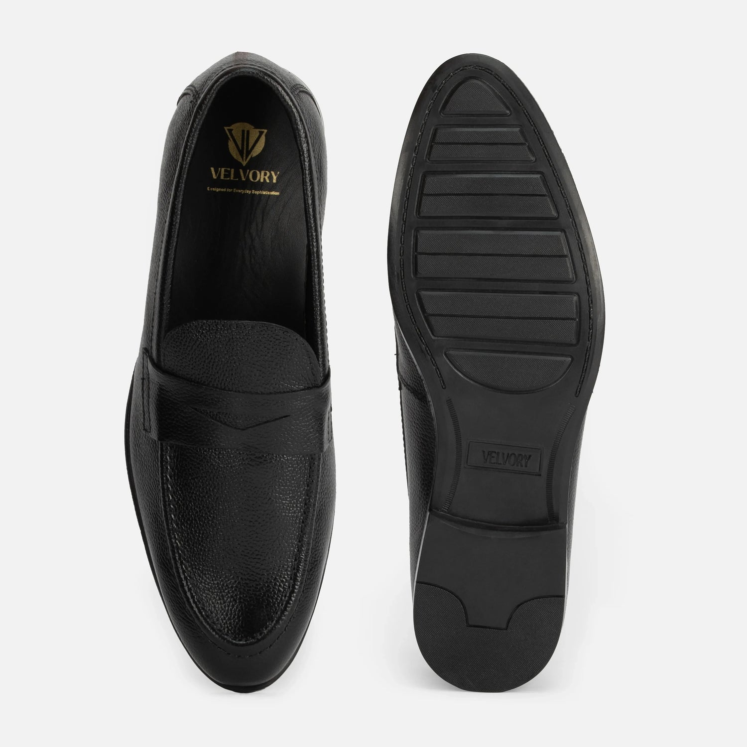 Viscount: Penny Slip On slip-on stitching detail – VELVORY handcrafted men's leather shoes