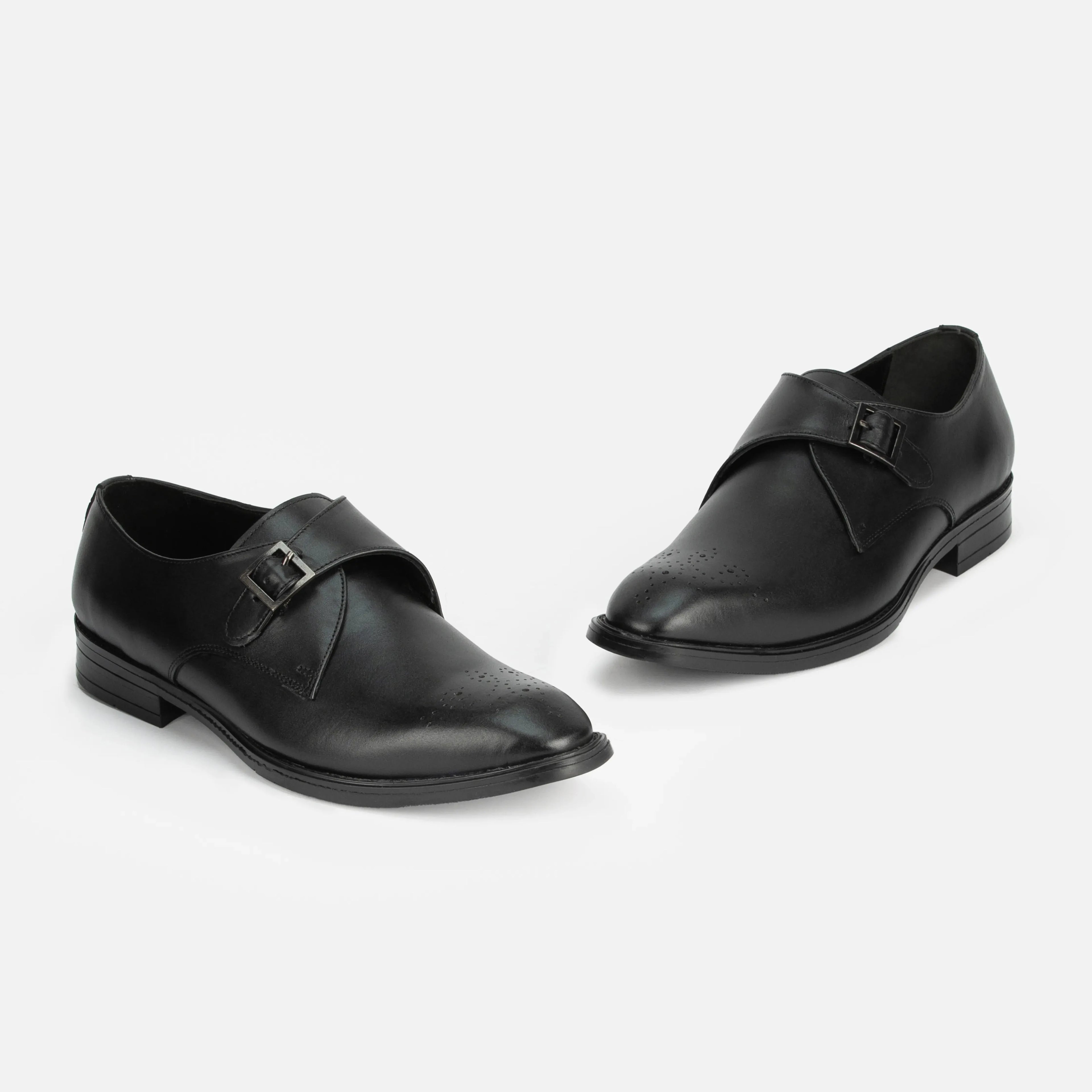 Earl: Single Monk oxford detail view 8 – VELVORY men's footwear India