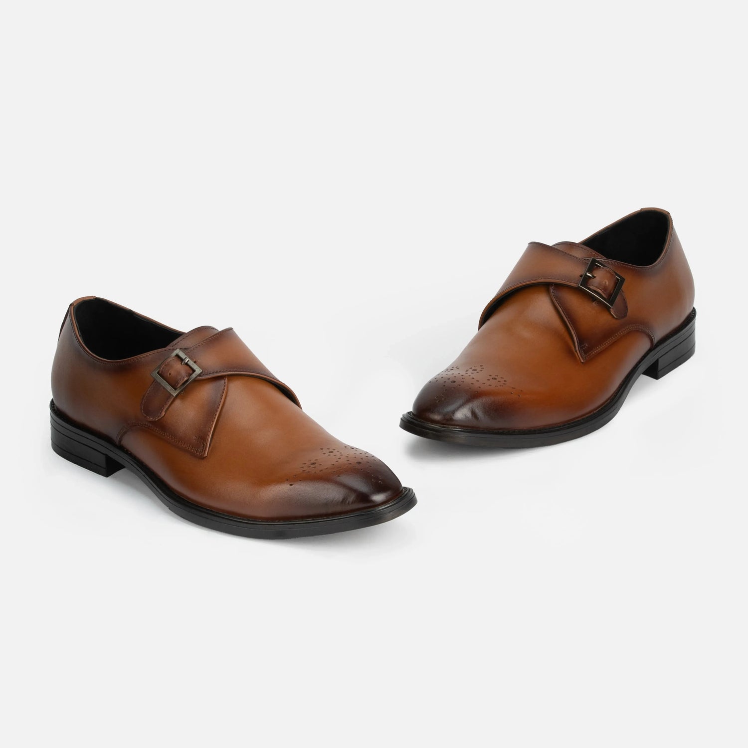 Earl: Single Monk oxford detail view 8 – VELVORY men's footwear India