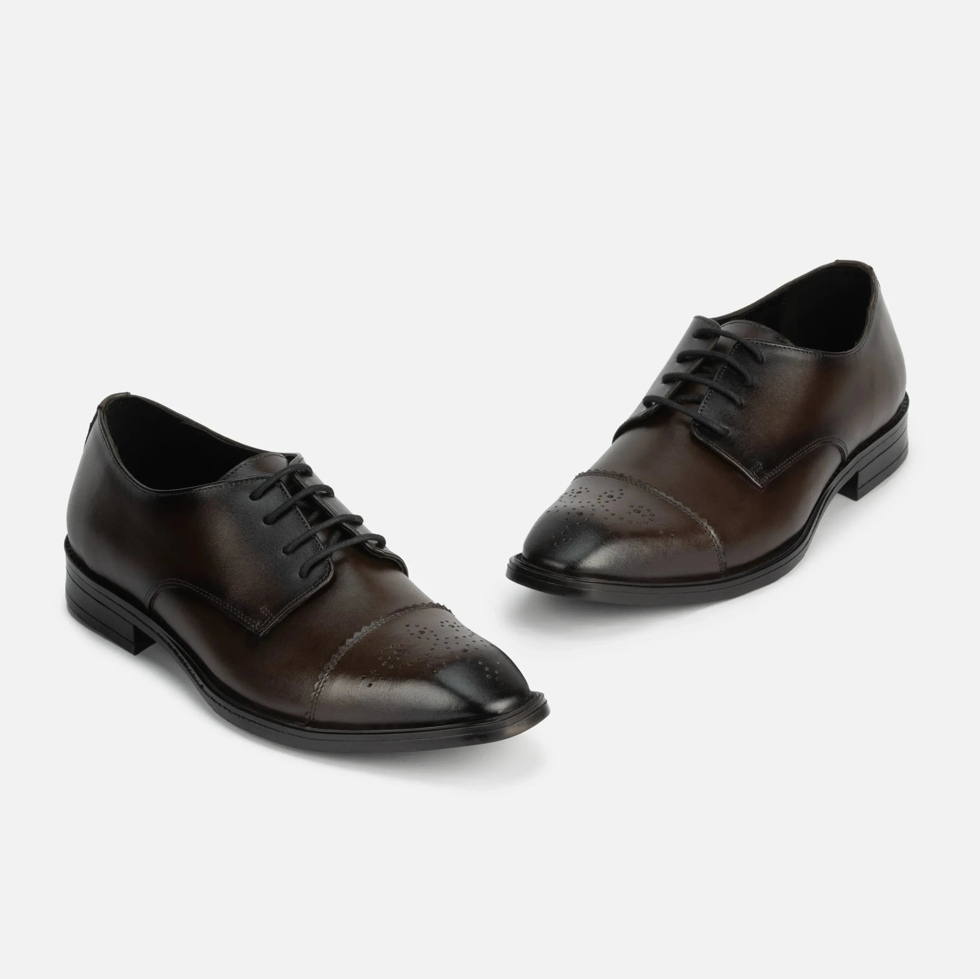 Chamberlain: Cap Toe Derby oxford detail view 9 – VELVORY men's footwear India