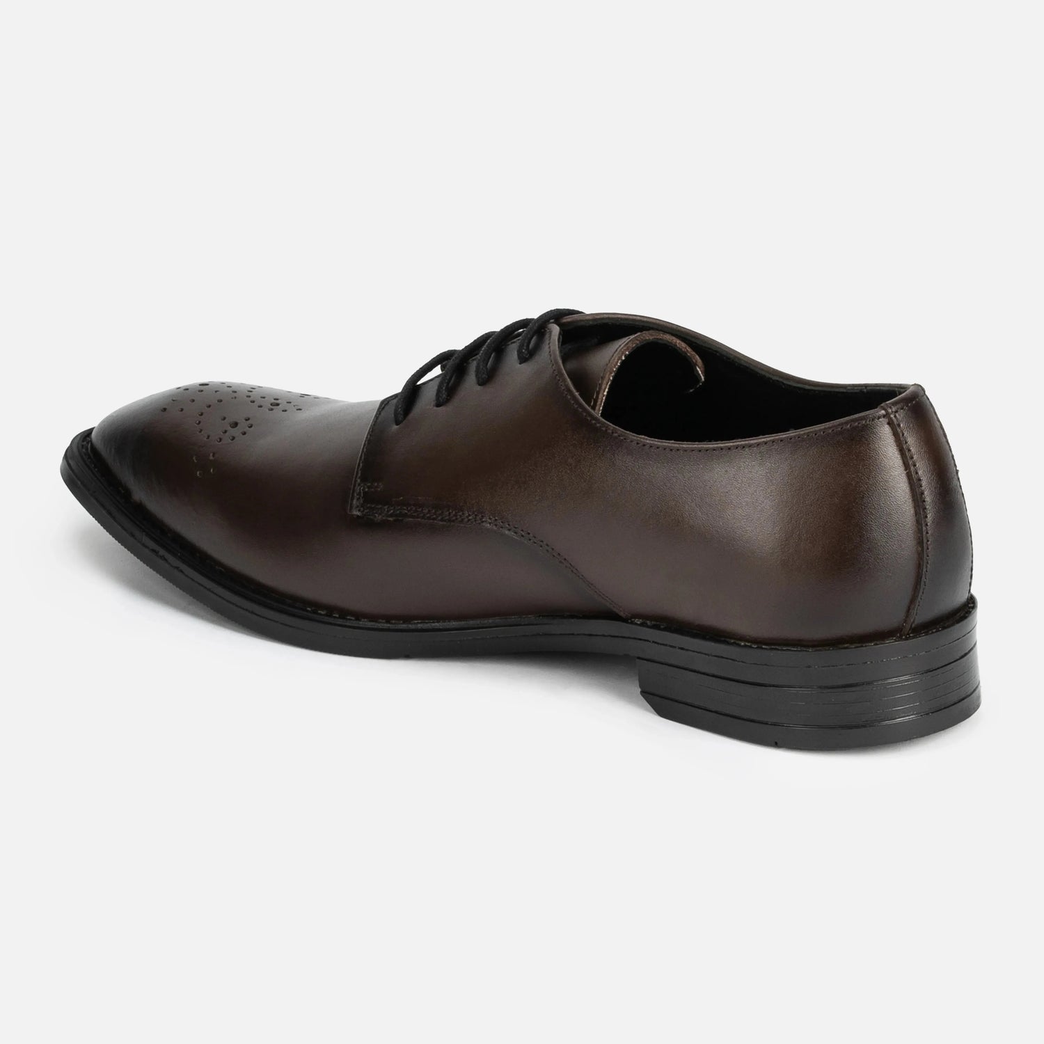Baron: Derby oxford rear view – VELVORY leather men's oxford boots India