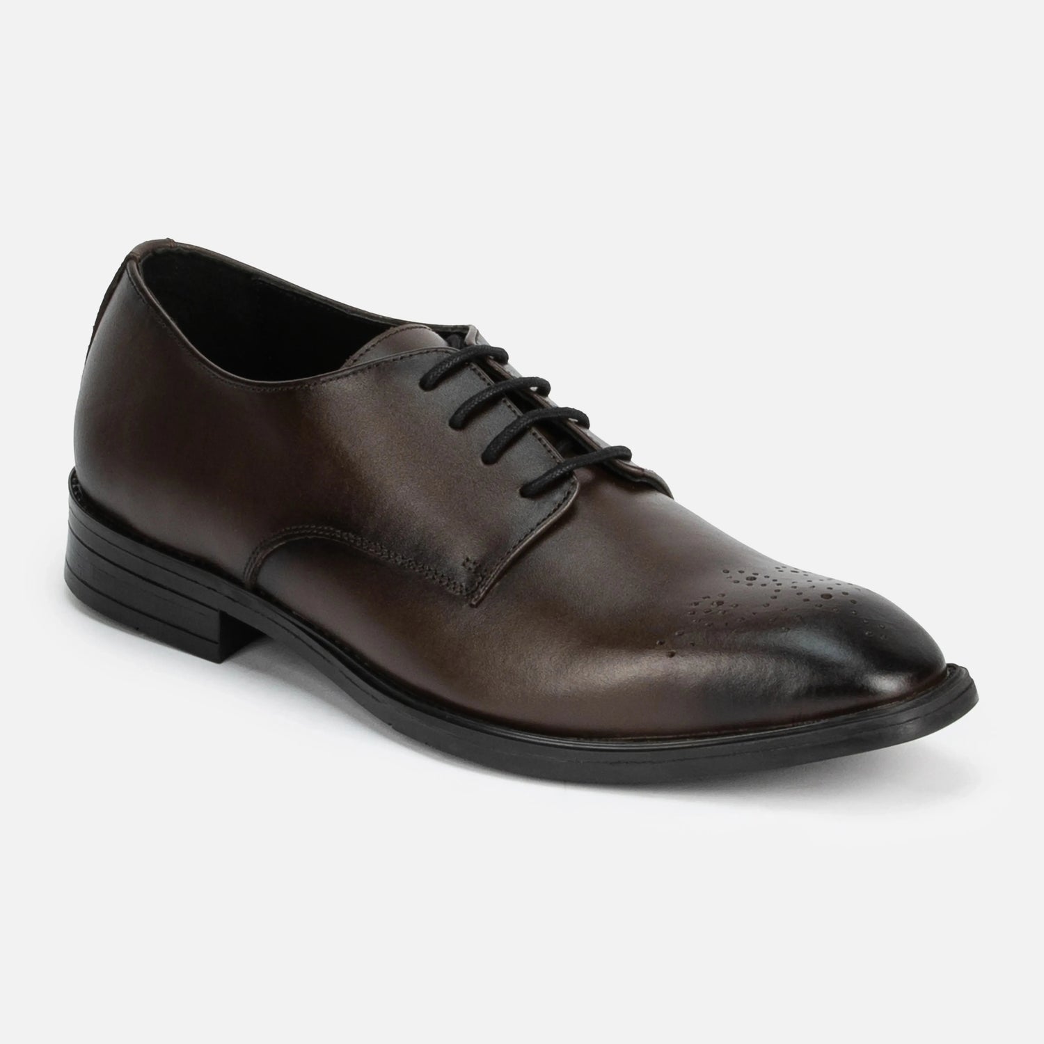 Baron: Derby oxford stitching detail – VELVORY handcrafted men's leather shoes