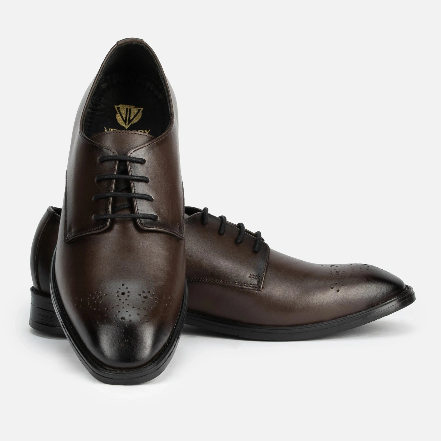 Baron: Derby oxford detail view 8 – VELVORY men's footwear India