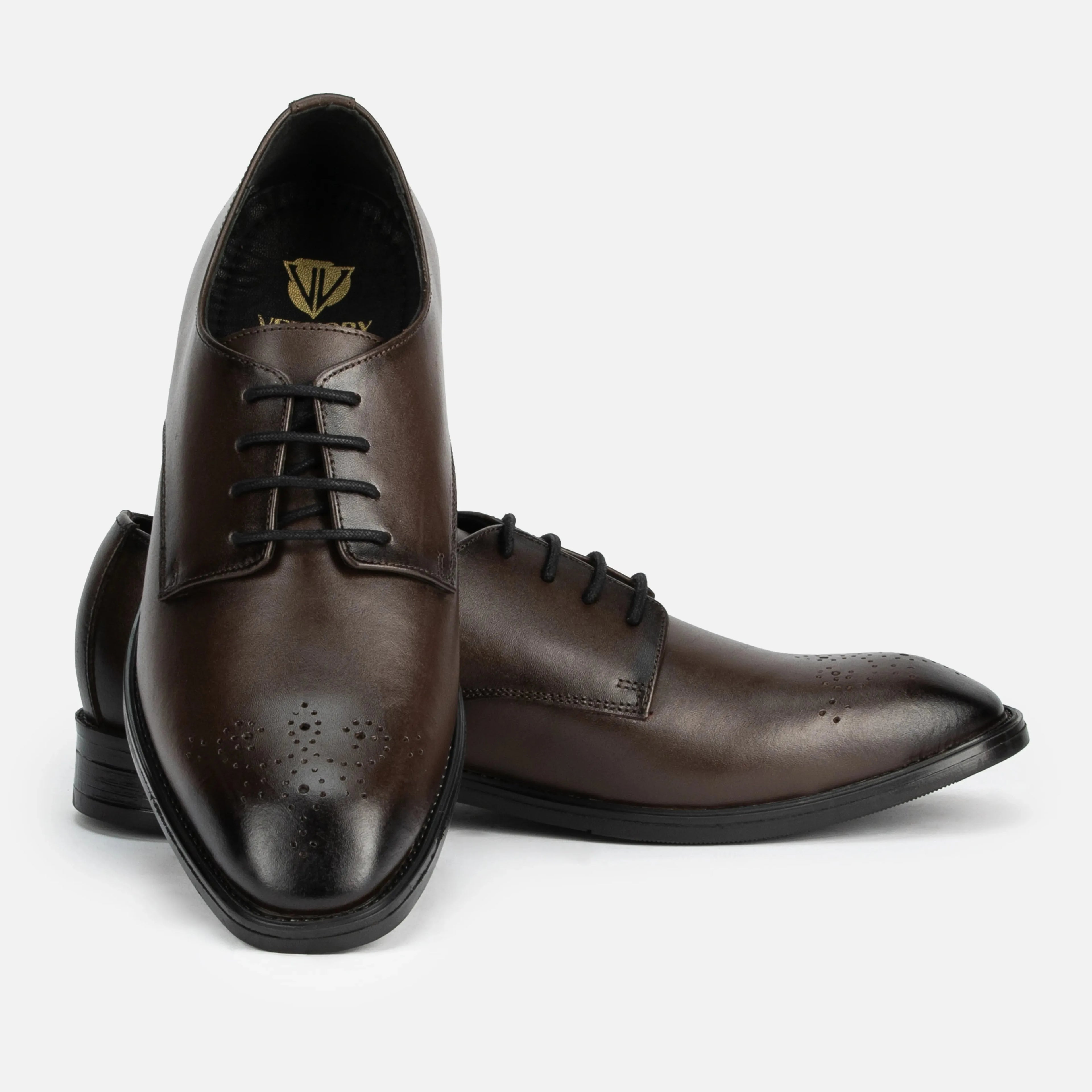 Baron: Derby oxford detail view 8 – VELVORY men's footwear India