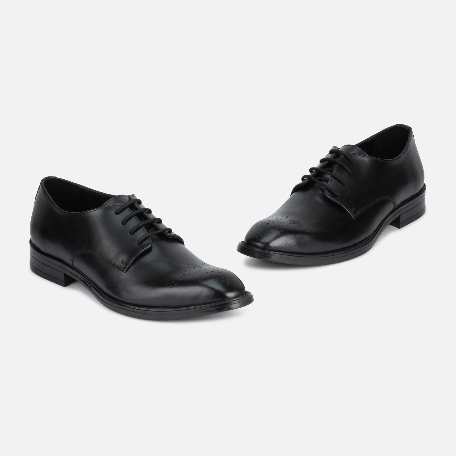 Baron: Derby oxford side view – VELVORY premium leather men's footwear