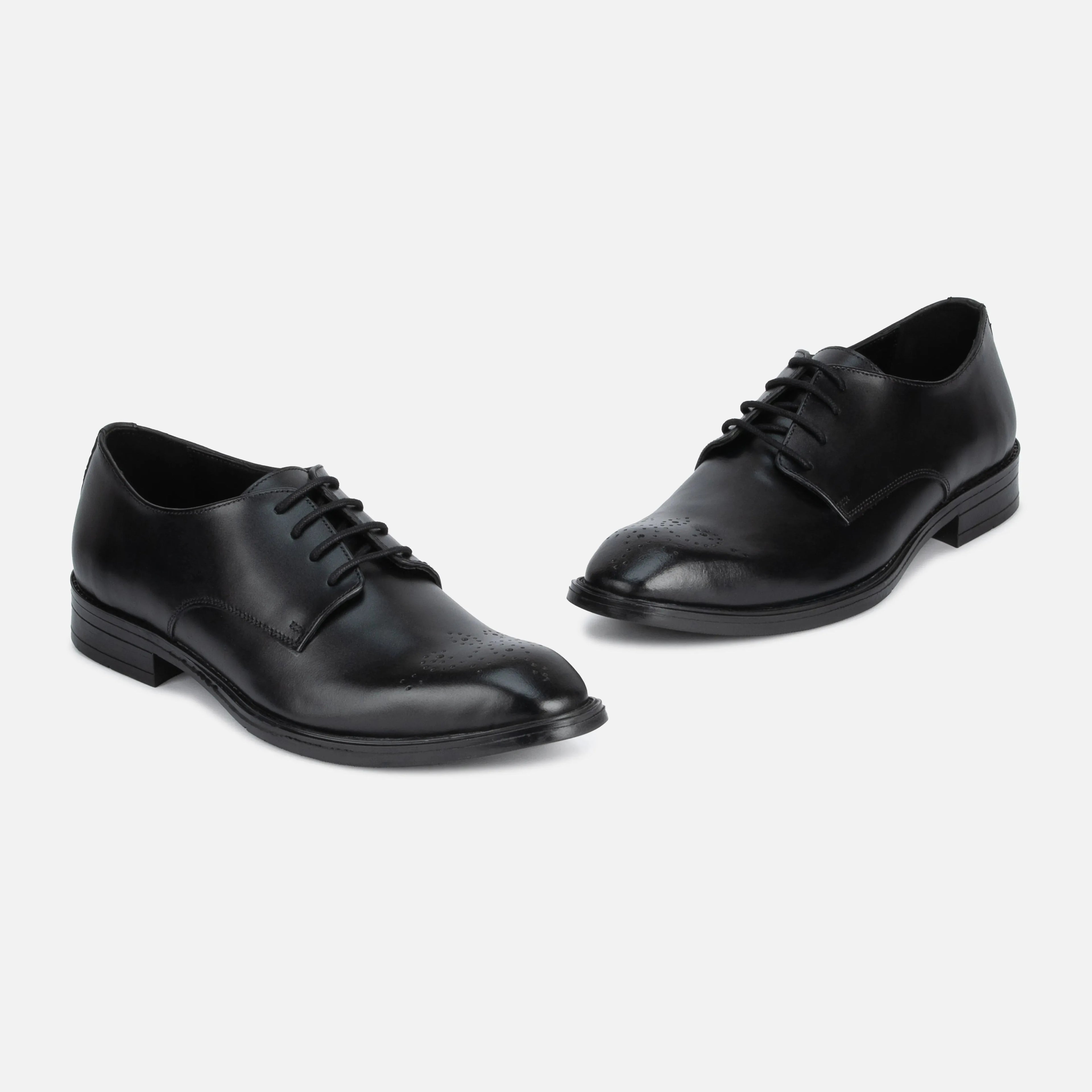 Baron: Derby oxford side view – VELVORY premium leather men's footwear
