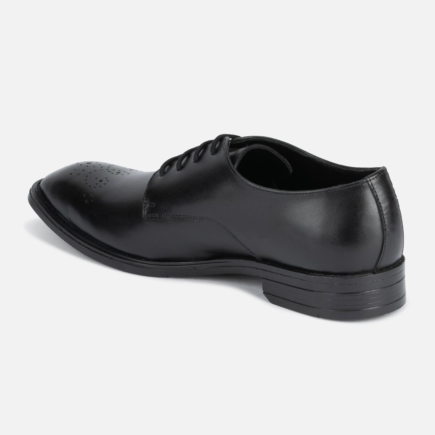 Baron: Derby oxford rear view – VELVORY leather men's oxford boots India