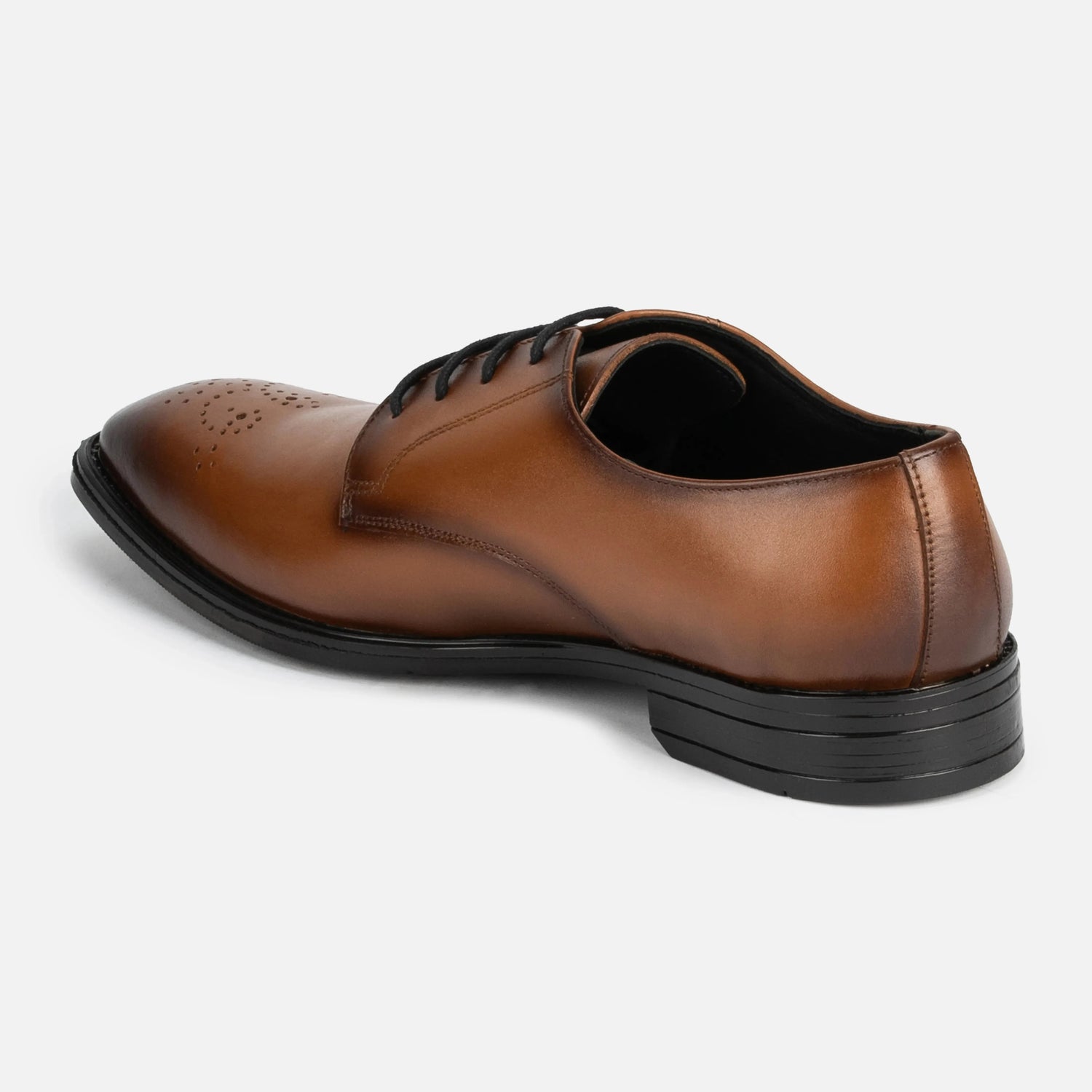 Baron: Derby oxford rear view – VELVORY leather men's oxford boots India