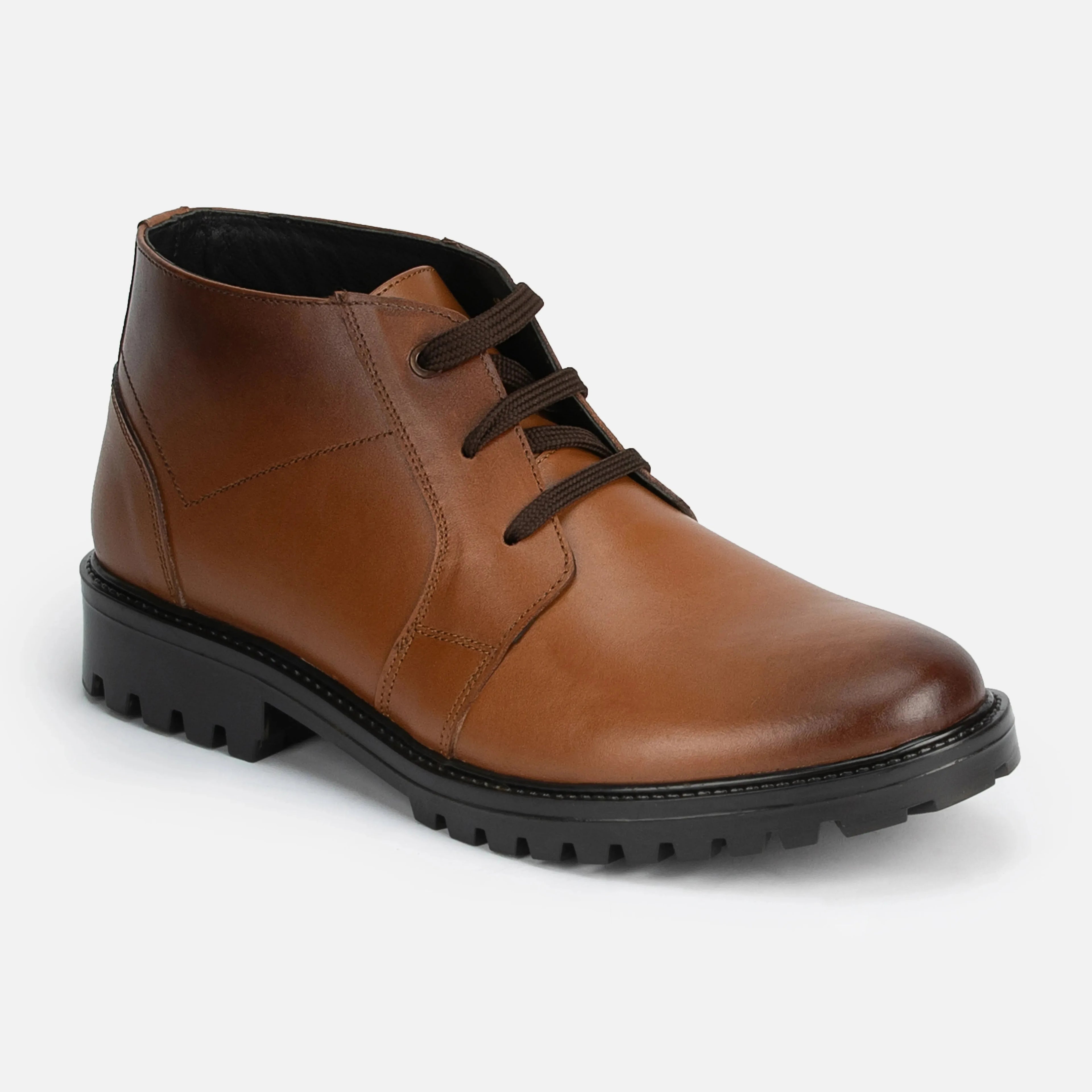 Livingstone: Chukka Boot boot front view – VELVORY premium men's leather shoes India