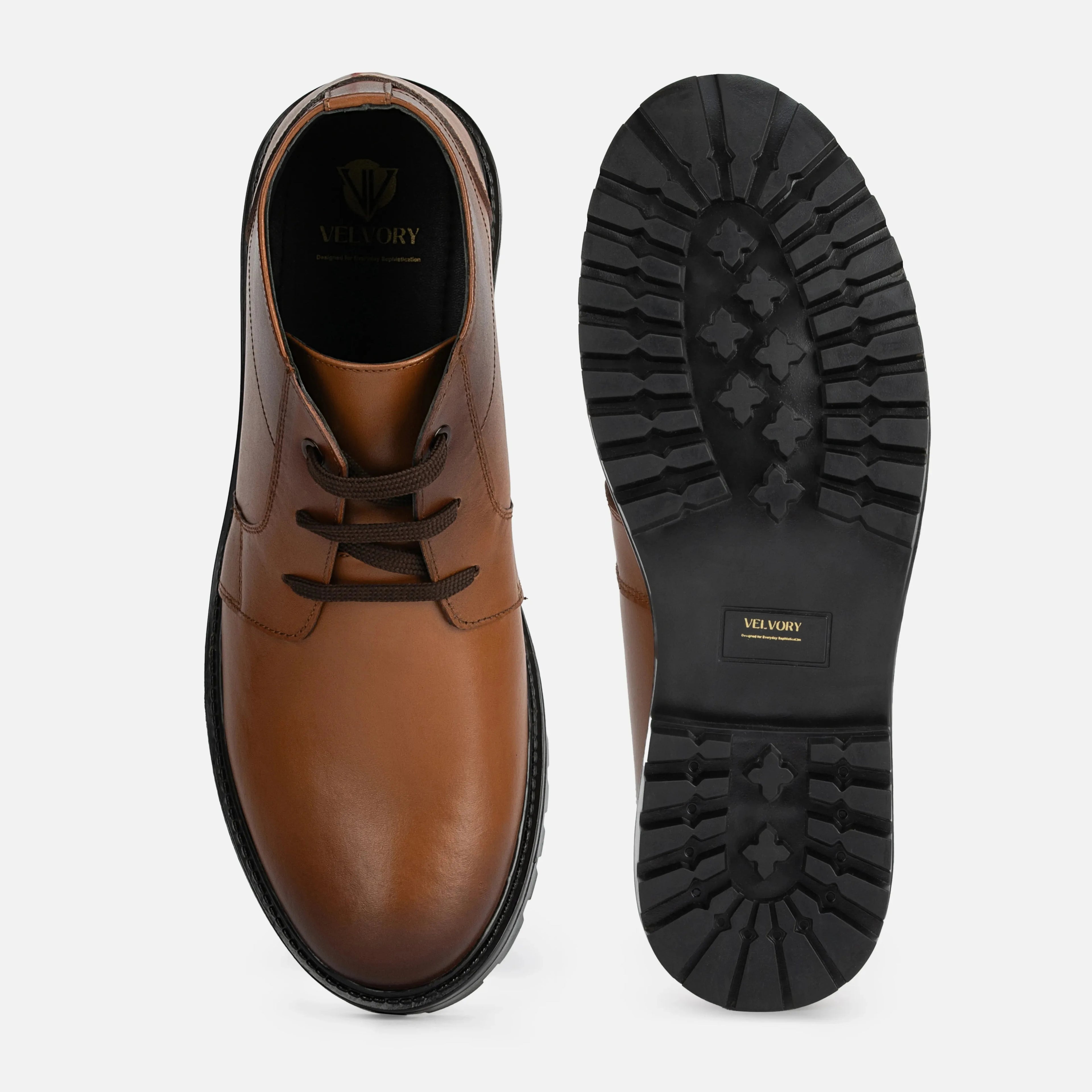 Livingstone: Chukka Boot boot stitching detail – VELVORY handcrafted men's leather shoes