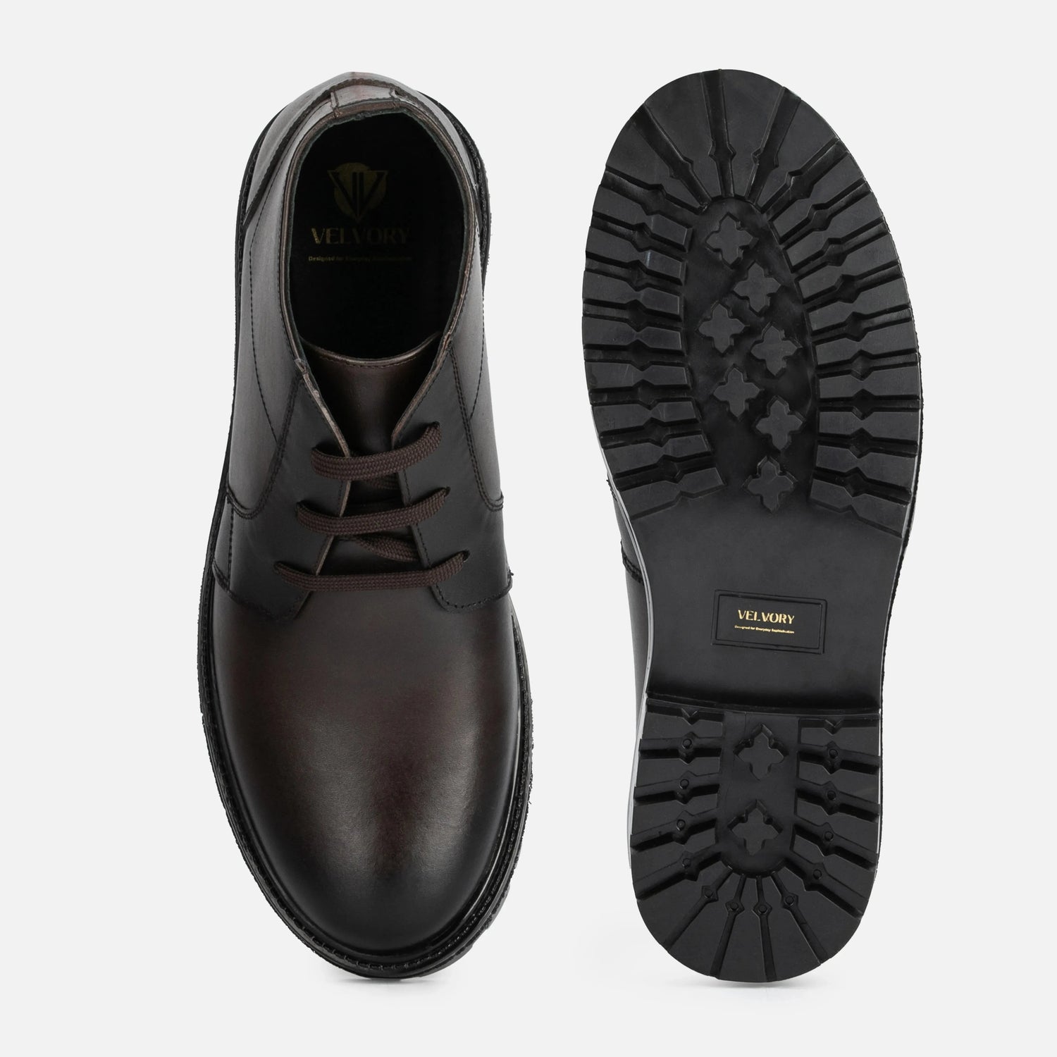 Livingstone: Chukka Boot boot stitching detail – VELVORY handcrafted men's leather shoes