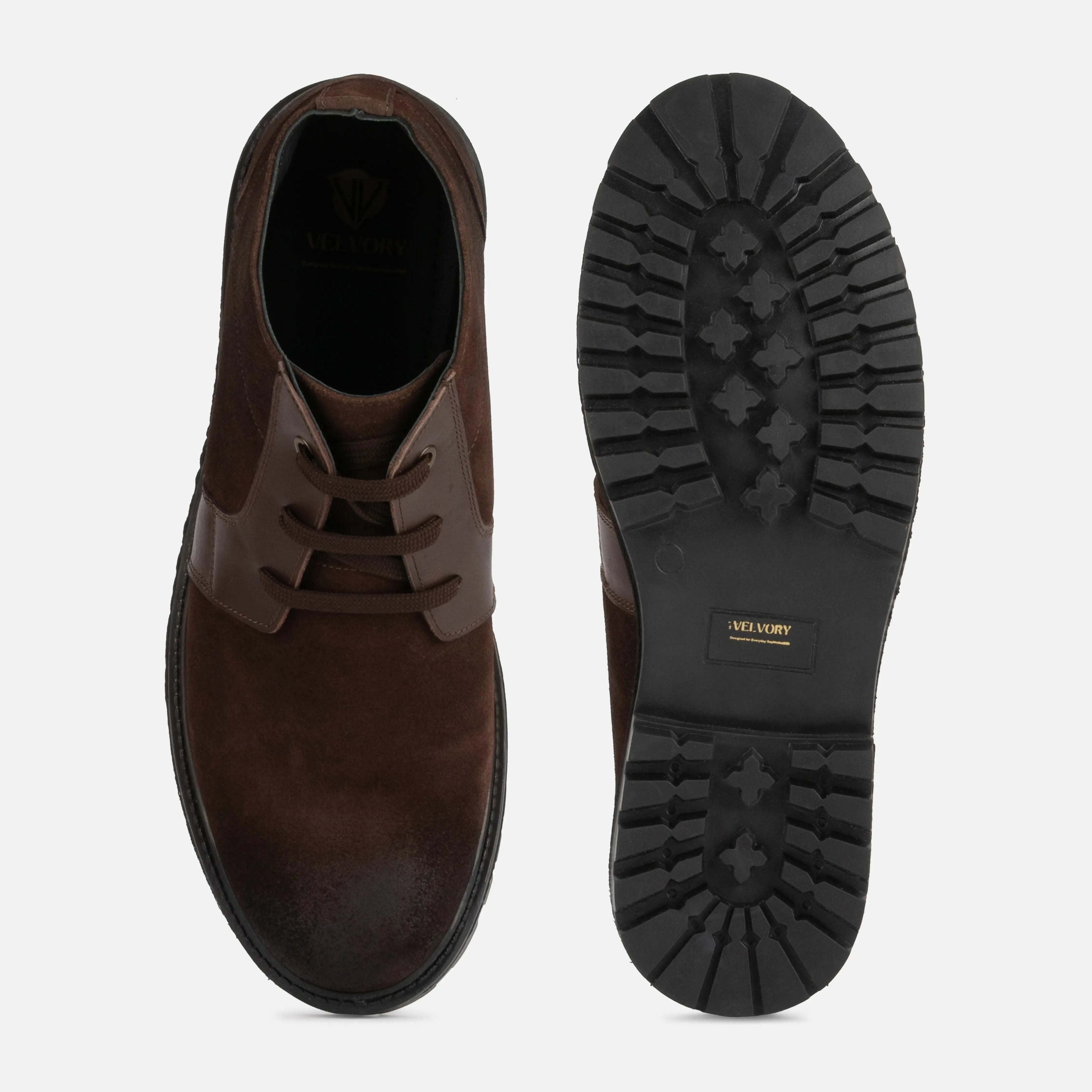 Cabot: Chukka Boot boot stitching detail – VELVORY handcrafted men's leather shoes