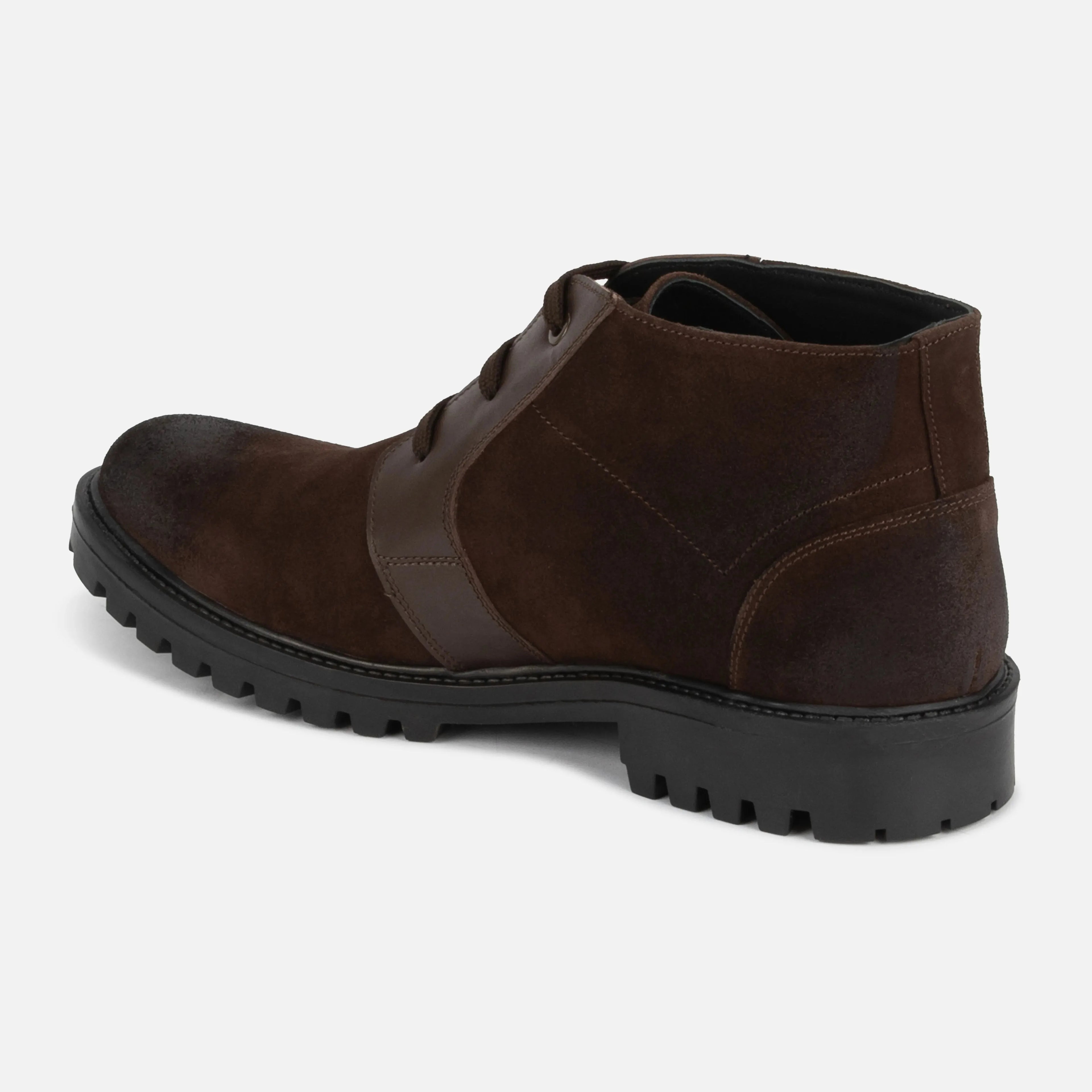 Cabot: Chukka Boot boot front view – VELVORY premium men's leather shoes India