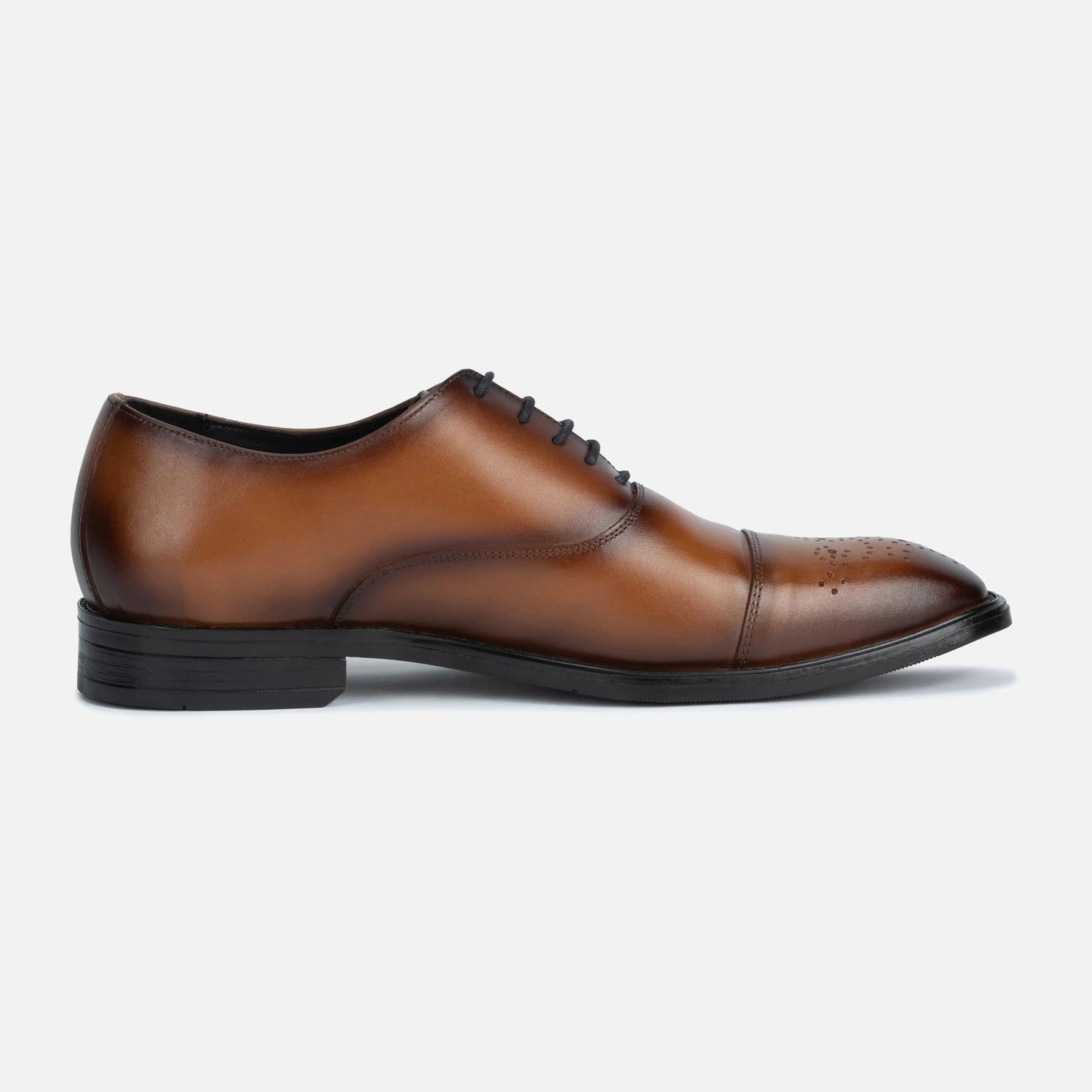 Man wearing Sovereign: Cap-Toe Oxford oxford by VELVORY – leather men's shoes India