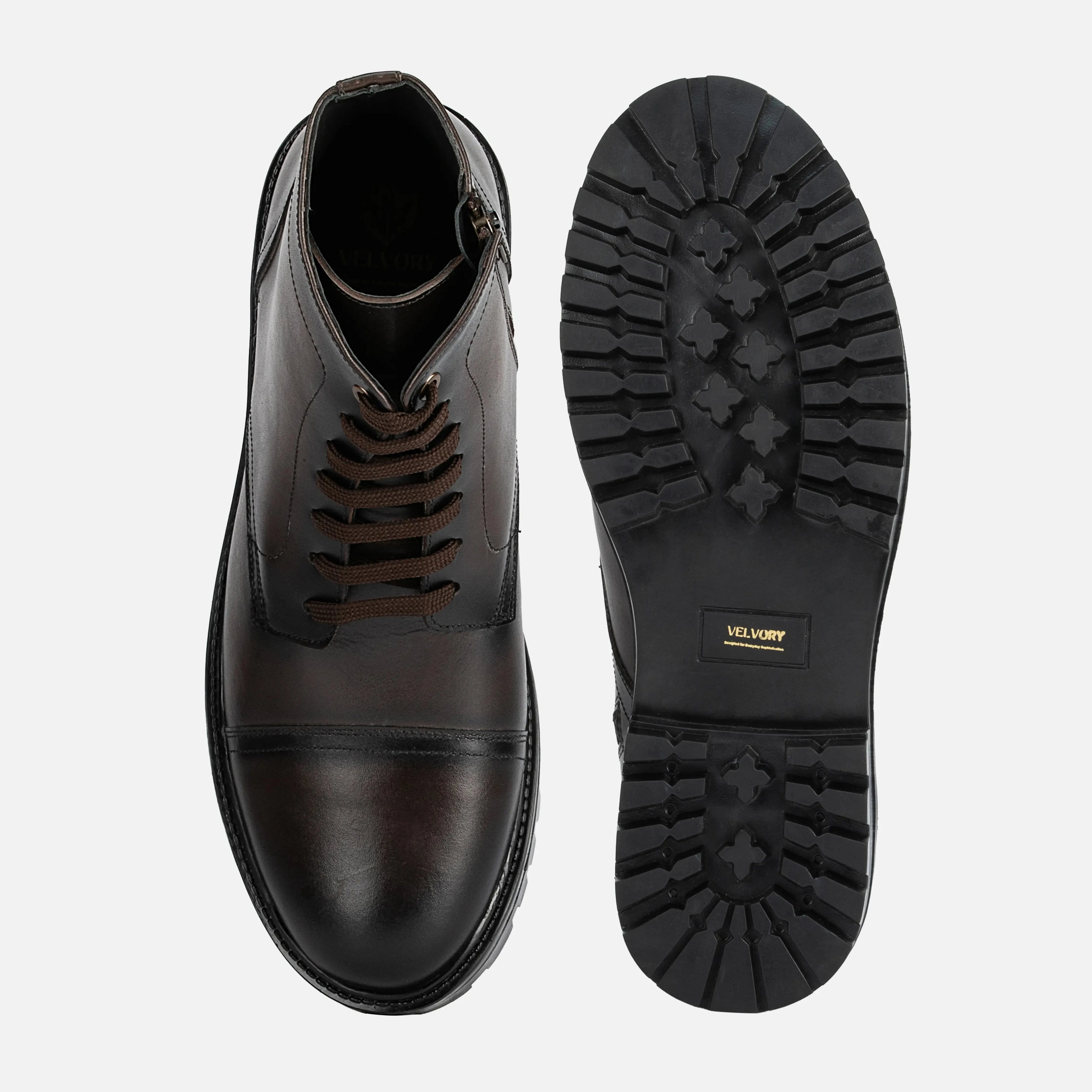Magellan: High Ankle Boot boot detail view 9 – VELVORY men's footwear India