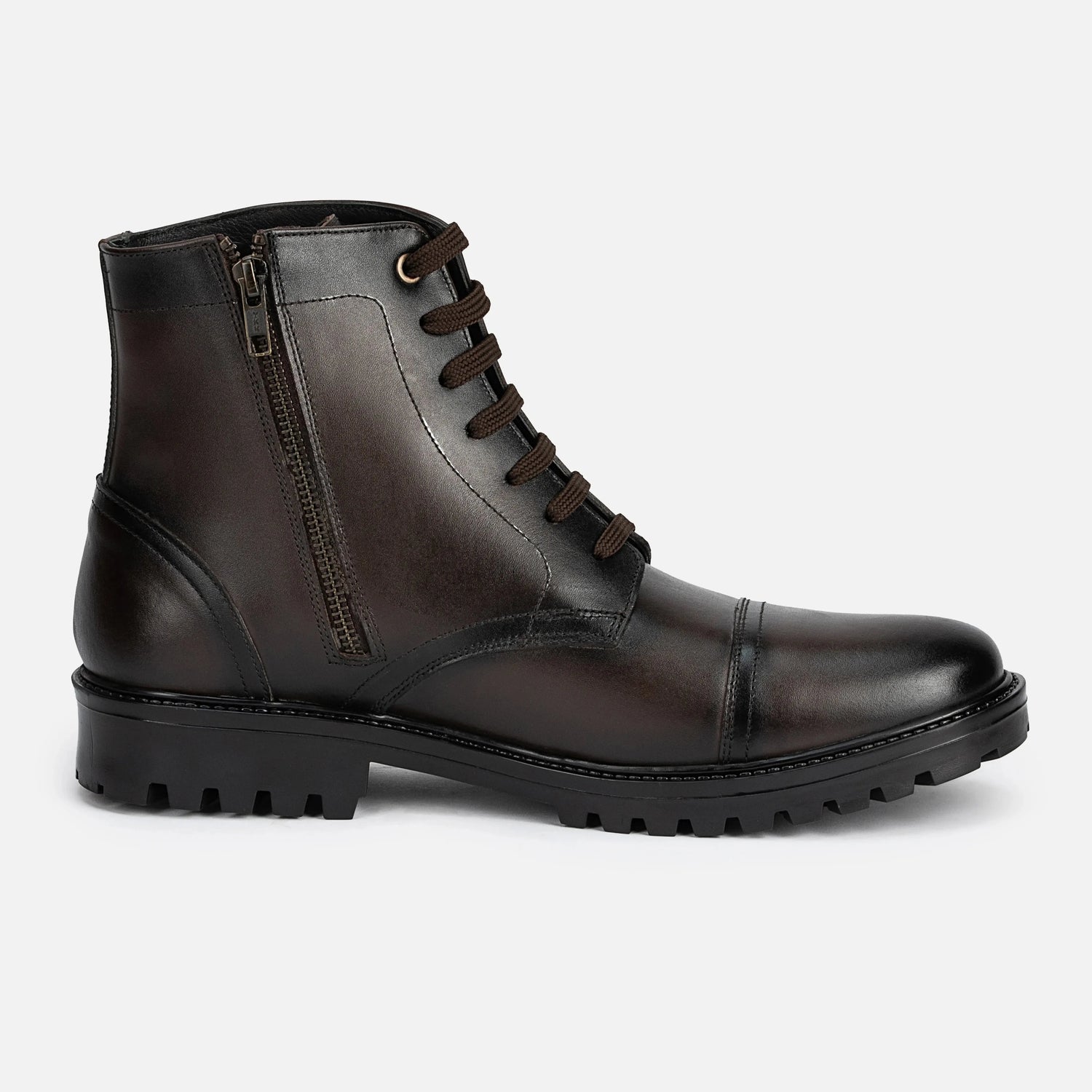 Magellan: High Ankle Boot boot side view – VELVORY premium leather men's footwear
