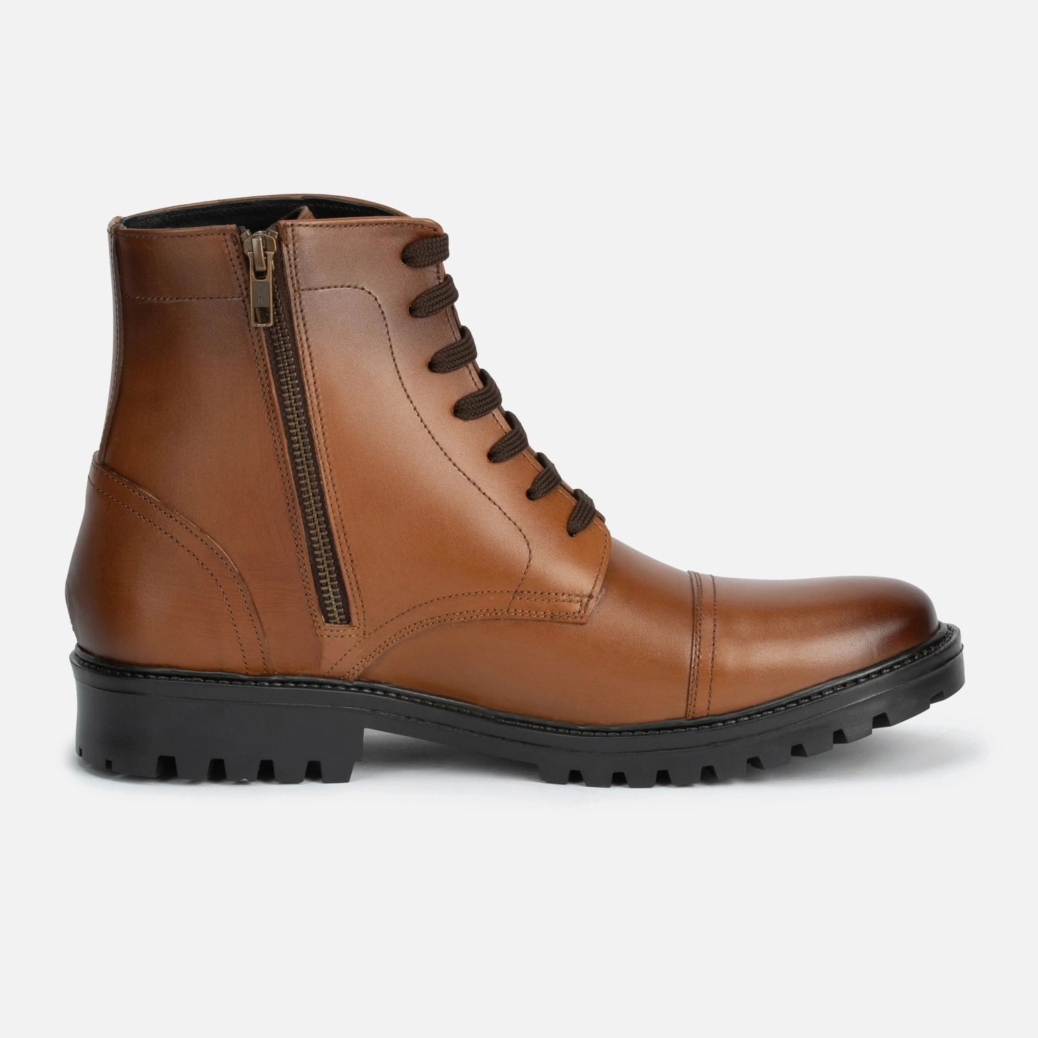Magellan: High Ankle Boot boot side view – VELVORY premium leather men's footwear