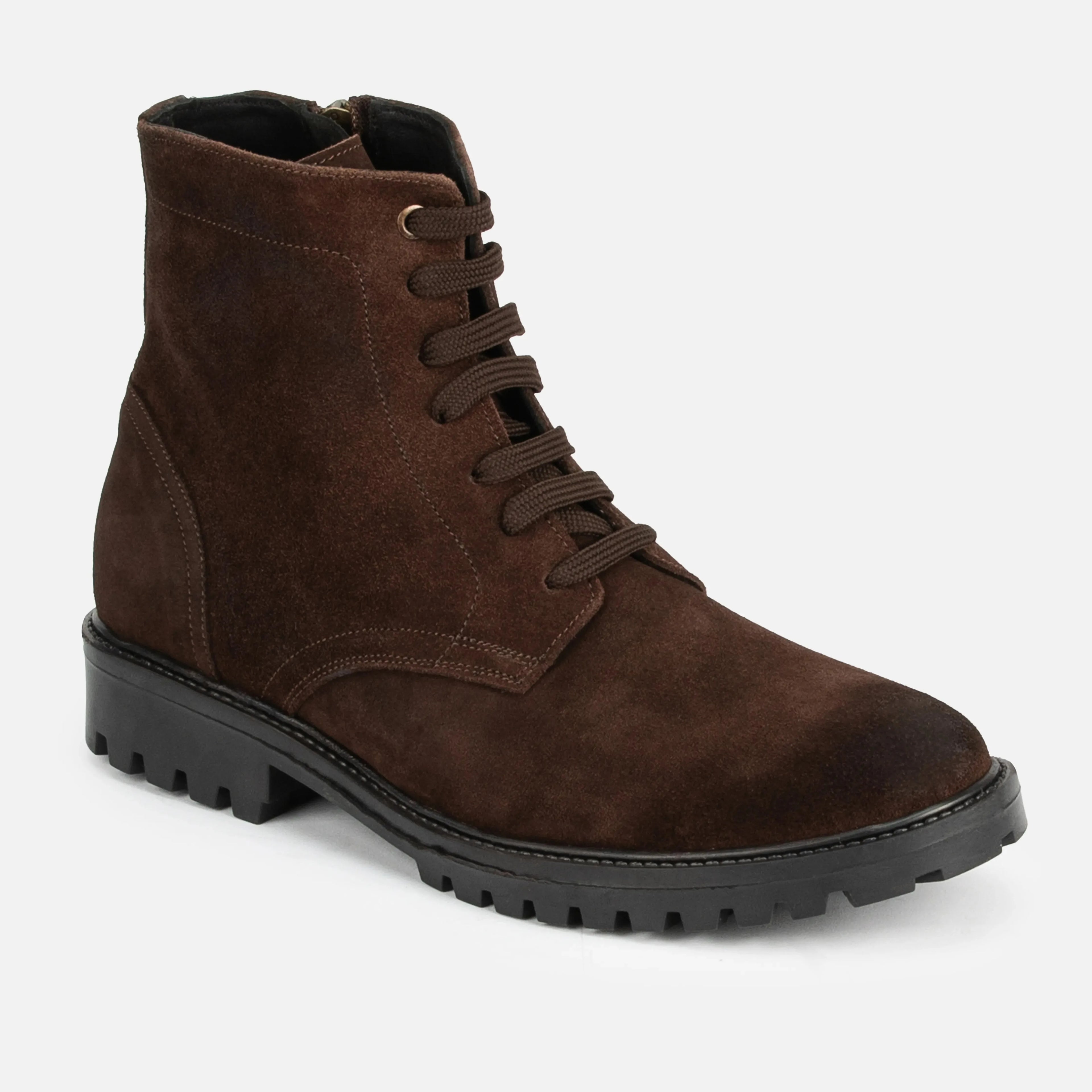 Shackleton: Zip Boot boot front view – VELVORY premium men's leather shoes India