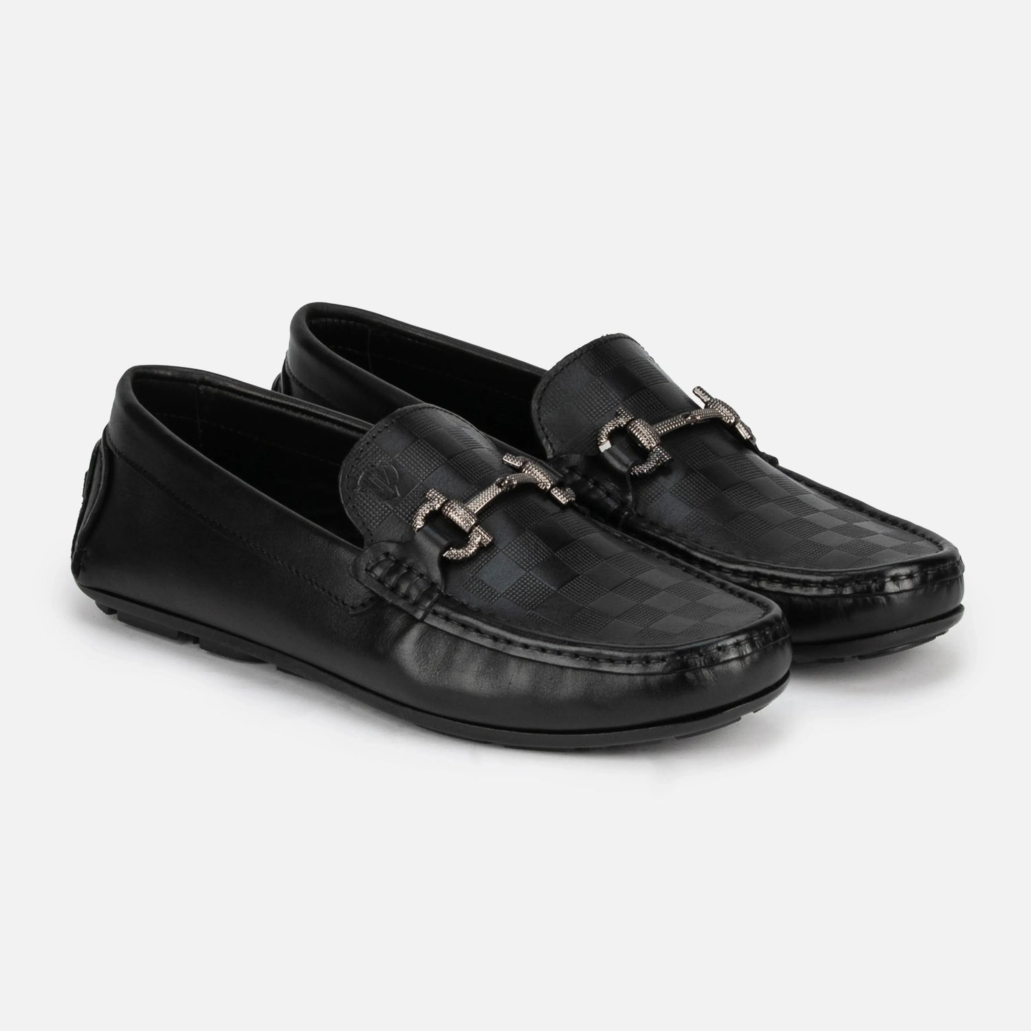 Capri: Checkered Loafer leather loafer for men by VELVORY – premium premium footwear India