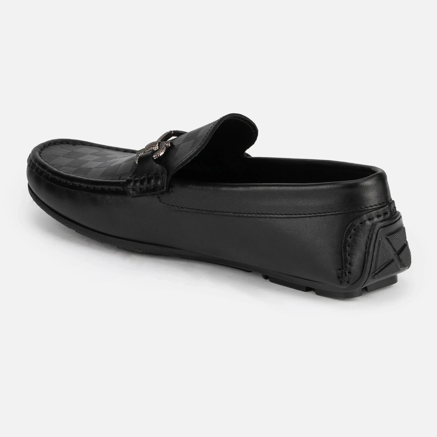 Capri: Checkered Loafer loafer stitching detail – VELVORY handcrafted men's leather shoes
