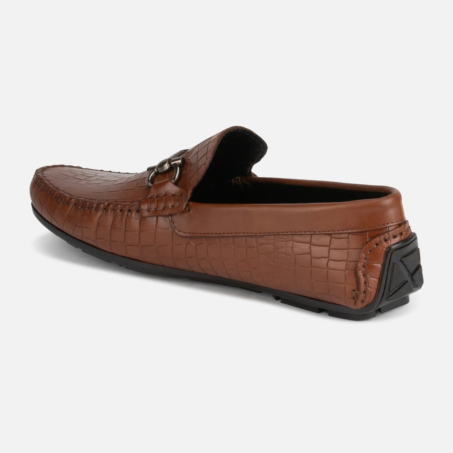 Amalfi: Croco Loafer loafer stitching detail – VELVORY handcrafted men's leather shoes