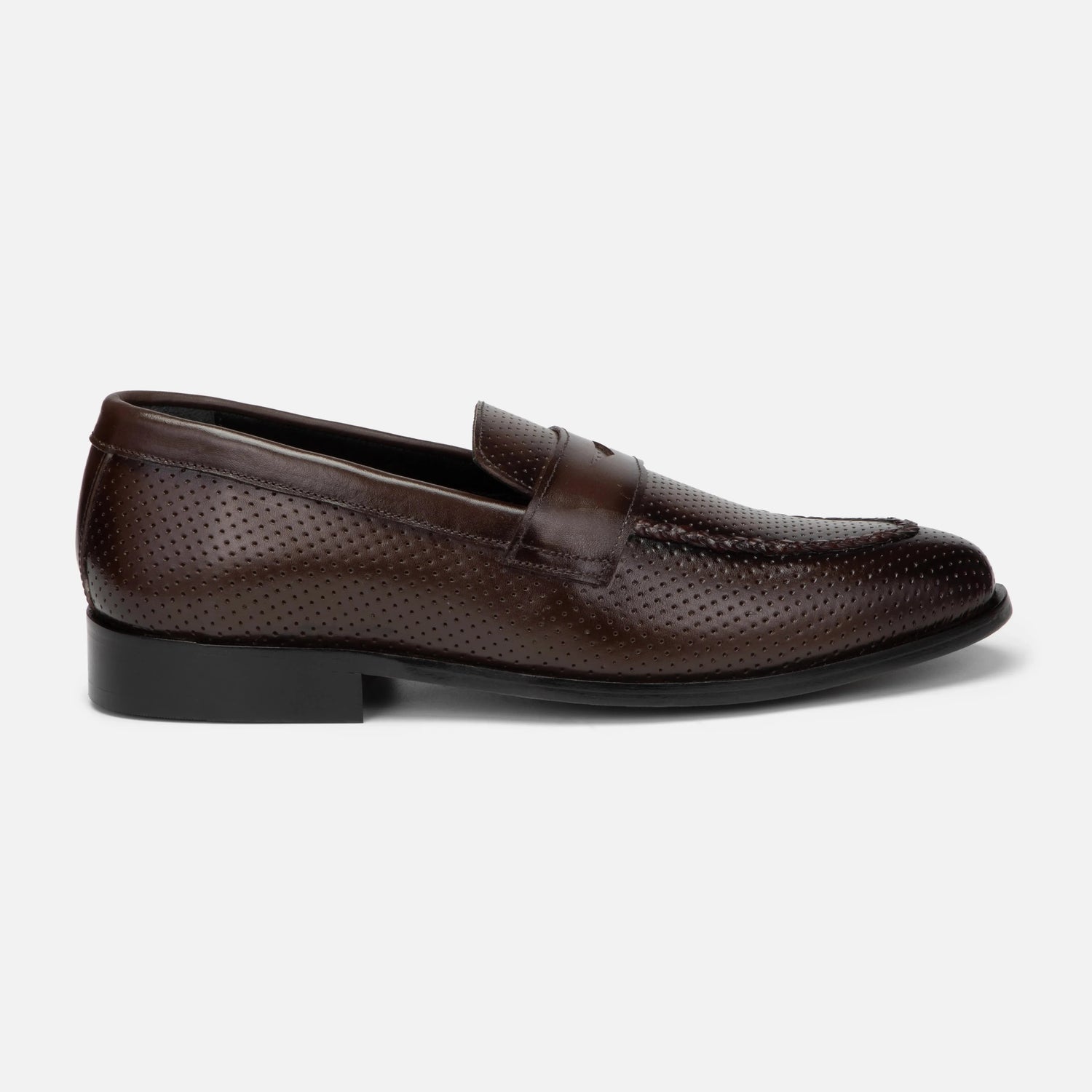 Vivaldi: Dotted Slip-On slip-on side view – VELVORY premium leather men's footwear