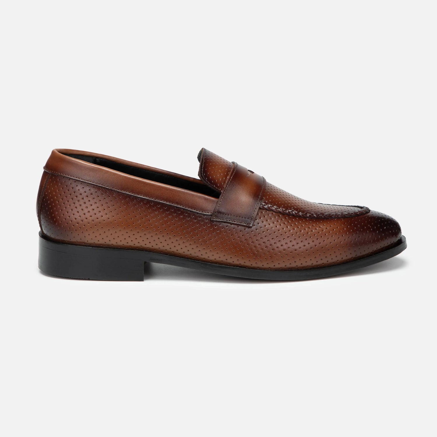 Vivaldi: Dotted Slip-On slip-on side view – VELVORY premium leather men's footwear