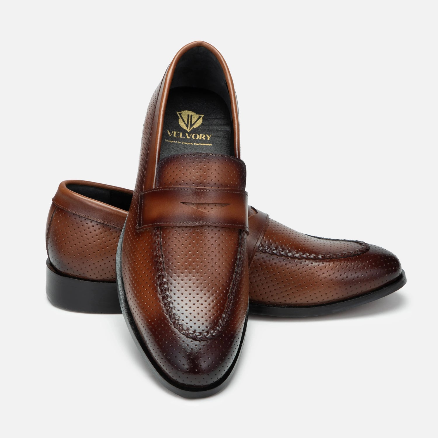 Vivaldi: Dotted Slip-On slip-on detail view 9 – VELVORY men's footwear India