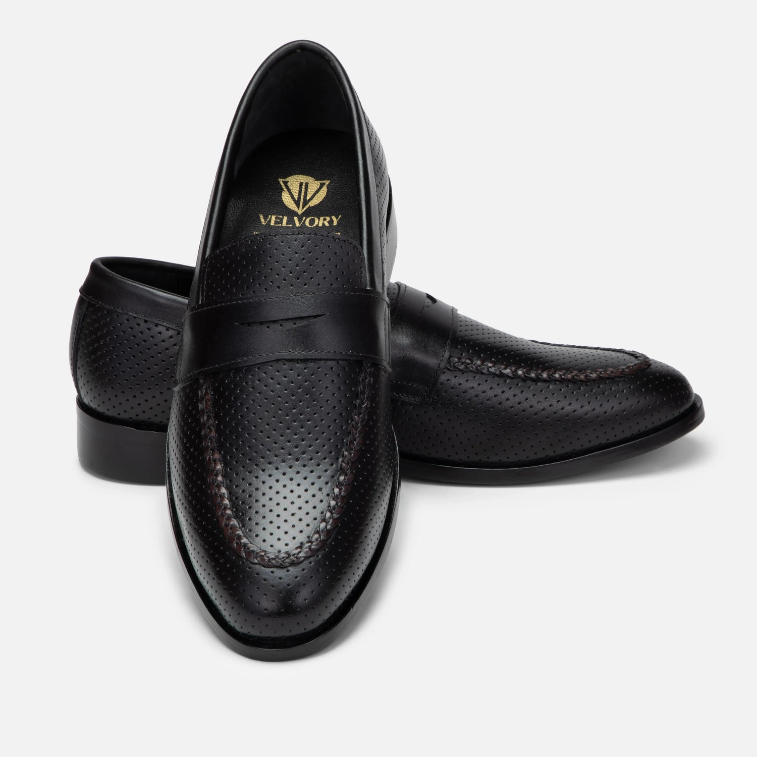 Vivaldi: Dotted Slip-On slip-on detail view 9 – VELVORY men's footwear India