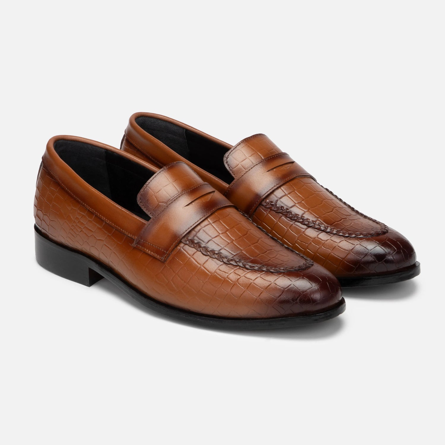 Virtuoso: Croco Slip-on leather slip-on for men by VELVORY – premium premium footwear India